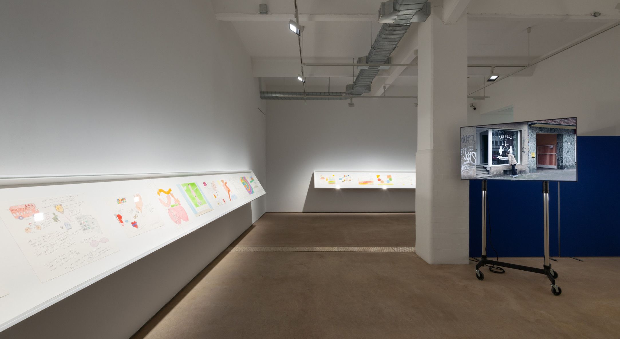 Michael Smith, Yet another show of drawings and videos reflecting on youth, ageing and a future of retirement by Michael Smith at Hales, photo 2