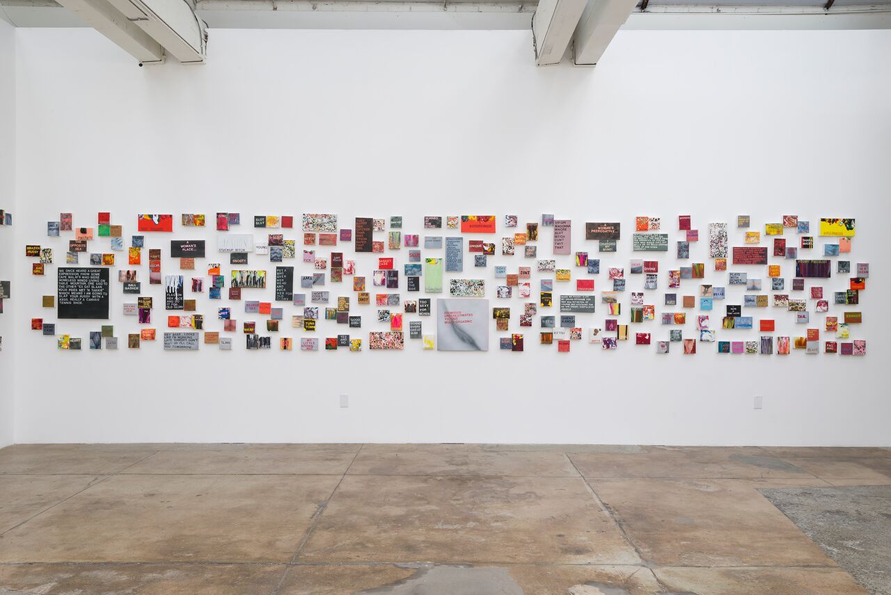 Betty Tompkins, Sex Works / Women Words, Phrases, and Stories at Gavlak, photo 2