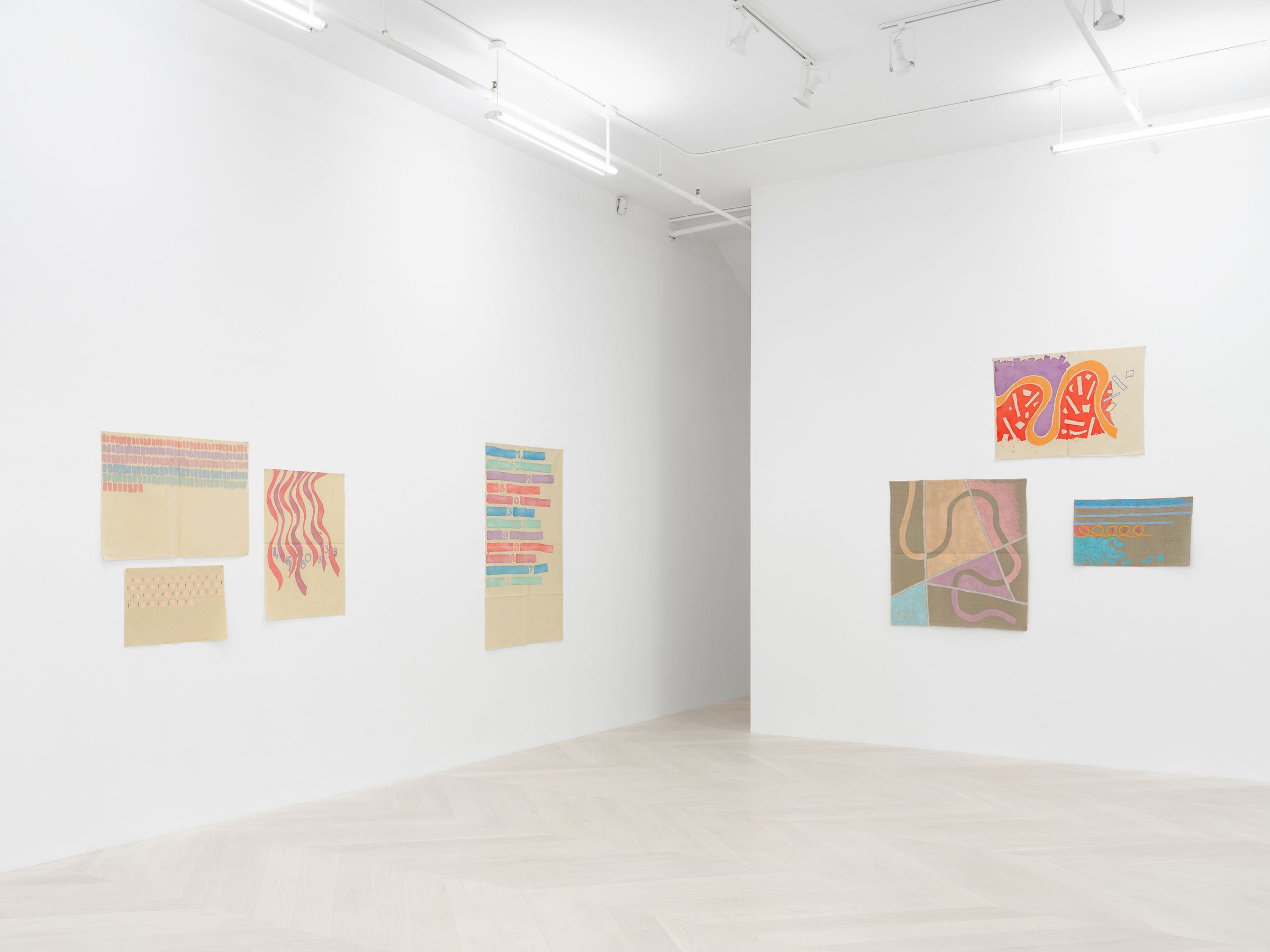 Giorgio Griffa, Consistently Through Variation at Casey Kaplan, photo 3