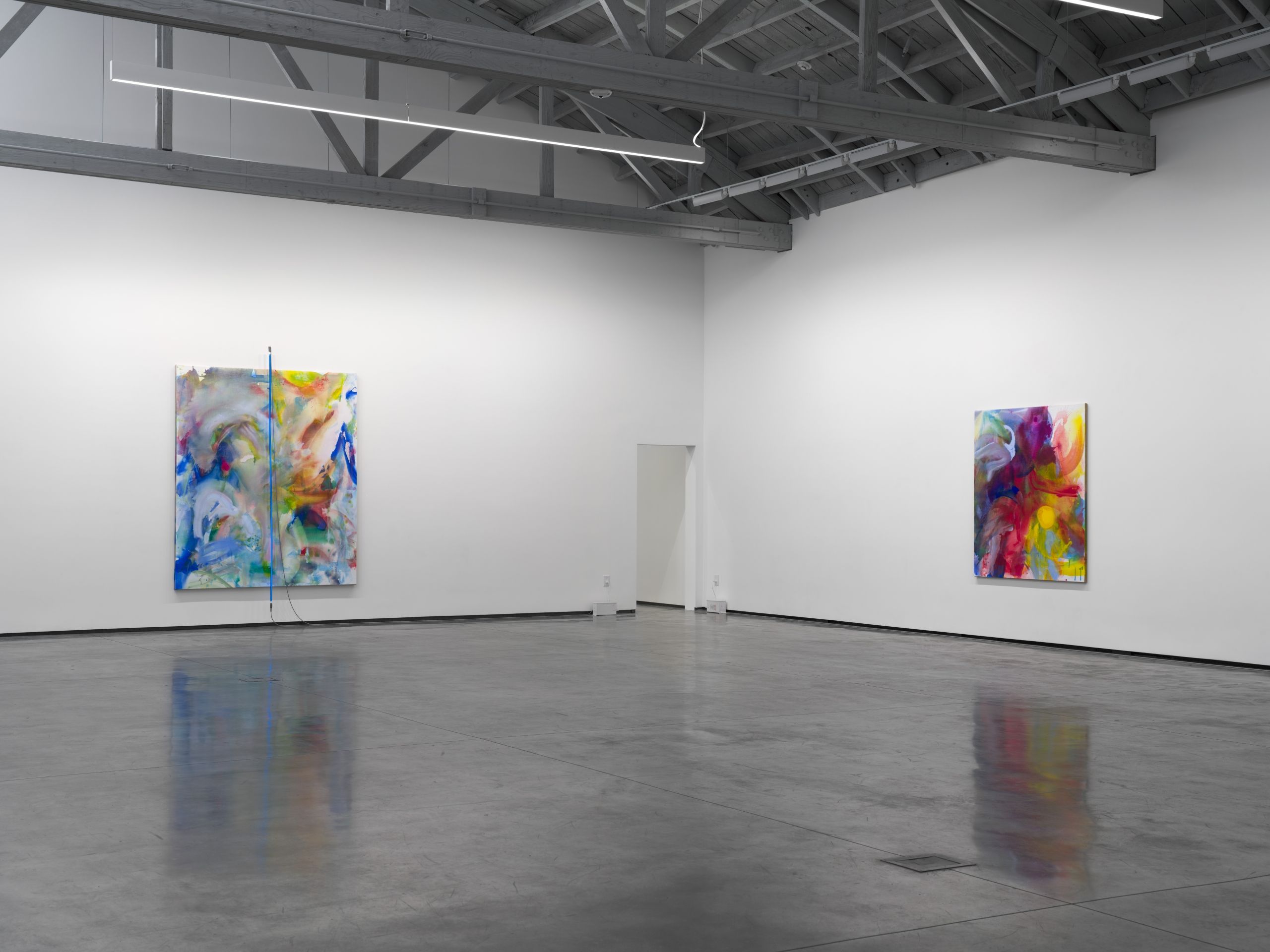 Mary Weatherford, Mountains Mud Prisms Air at David Kordansky Gallery, photo 3