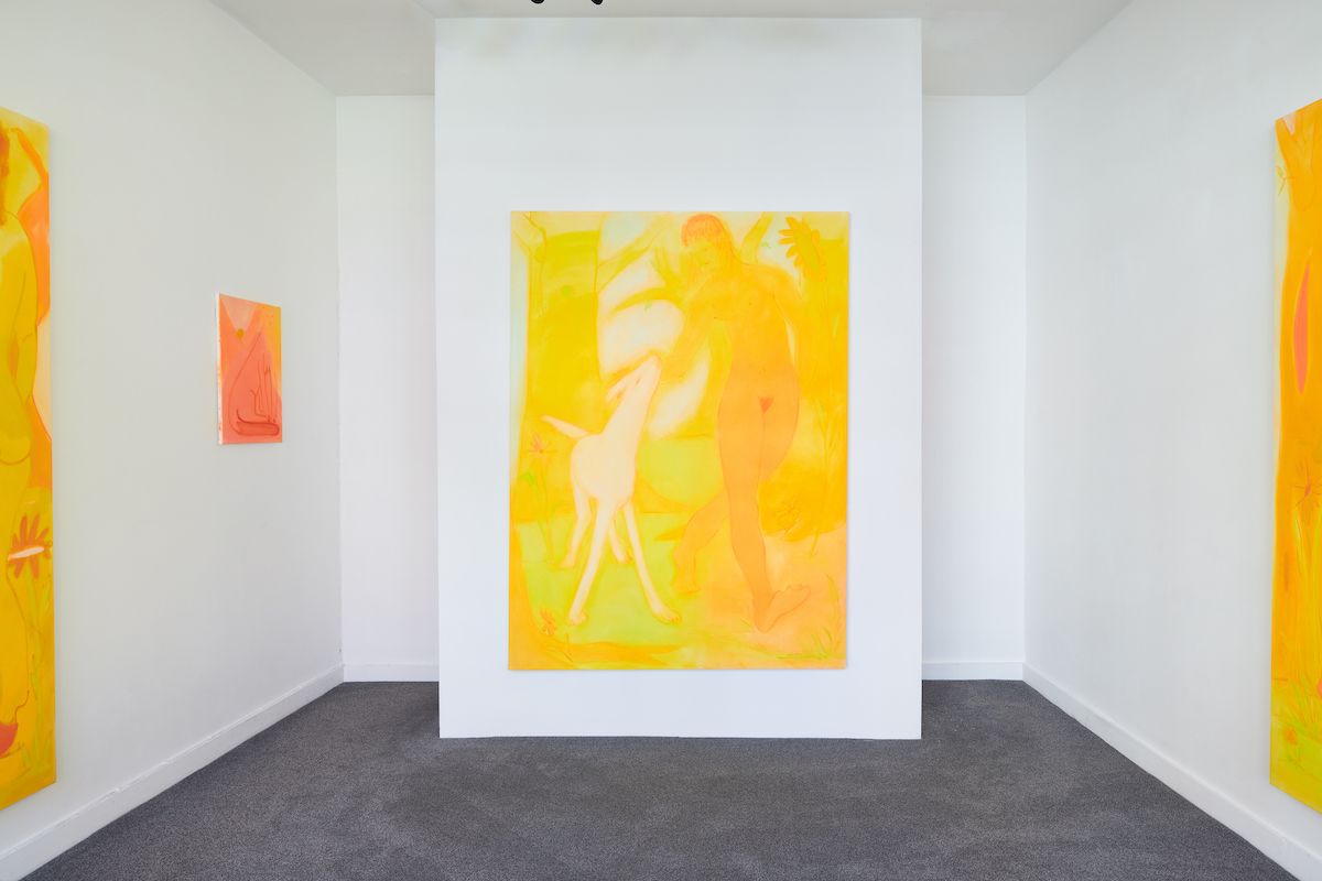 Grace Mattingly, Yellow Horses at The Artist Room by Taymour Grahne Projects, photo 3