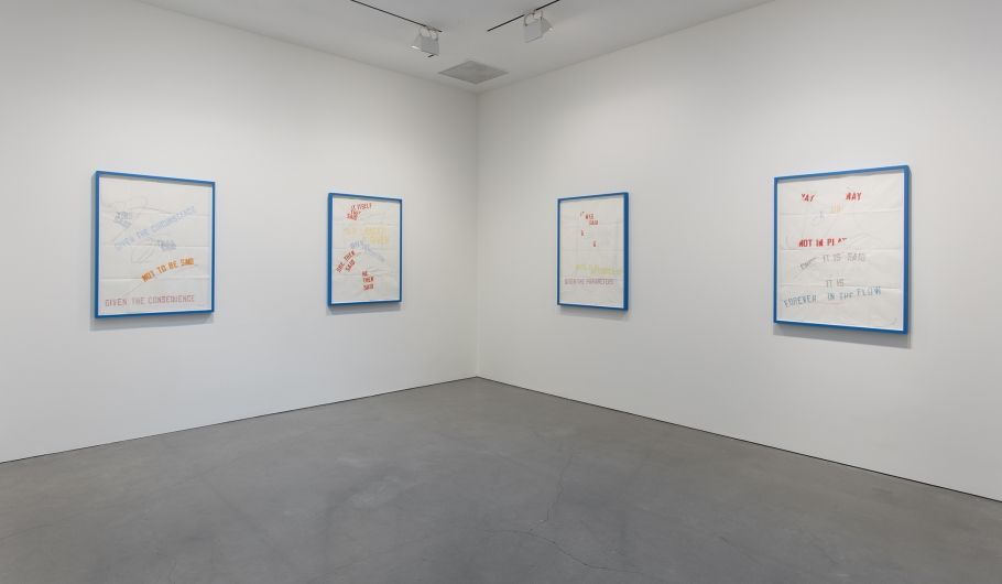 Lawrence Weiner, MADE TO BE at Regen Projects, photo 4