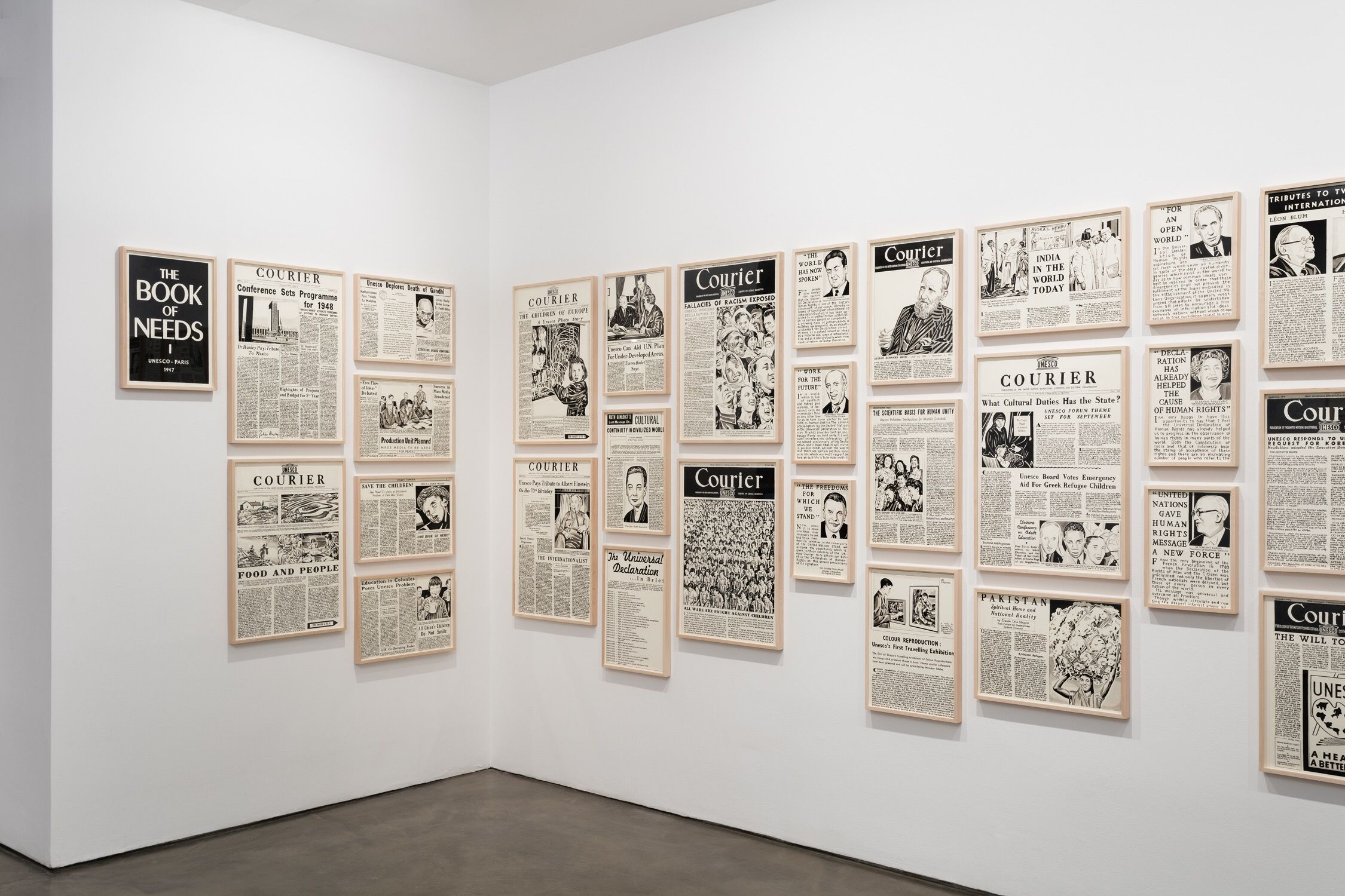 Fernando Bryce, Fernando Bryce at Alexander and Bonin, photo 2