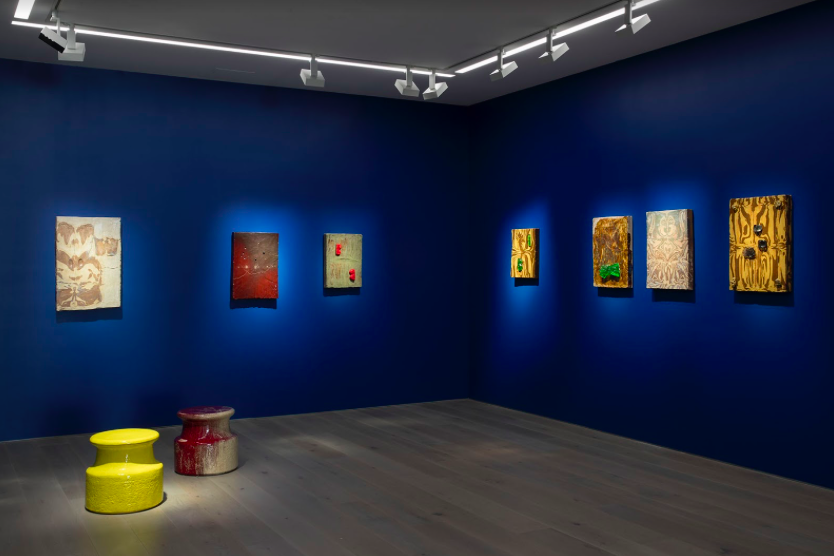 Johan Creten, Alfred Paintings at Perrotin, photo 3