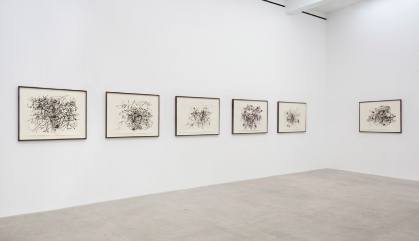 Julie Mehretu, Hoodnyx, Voodoo and Stelae at Marian Goodman, photo 8