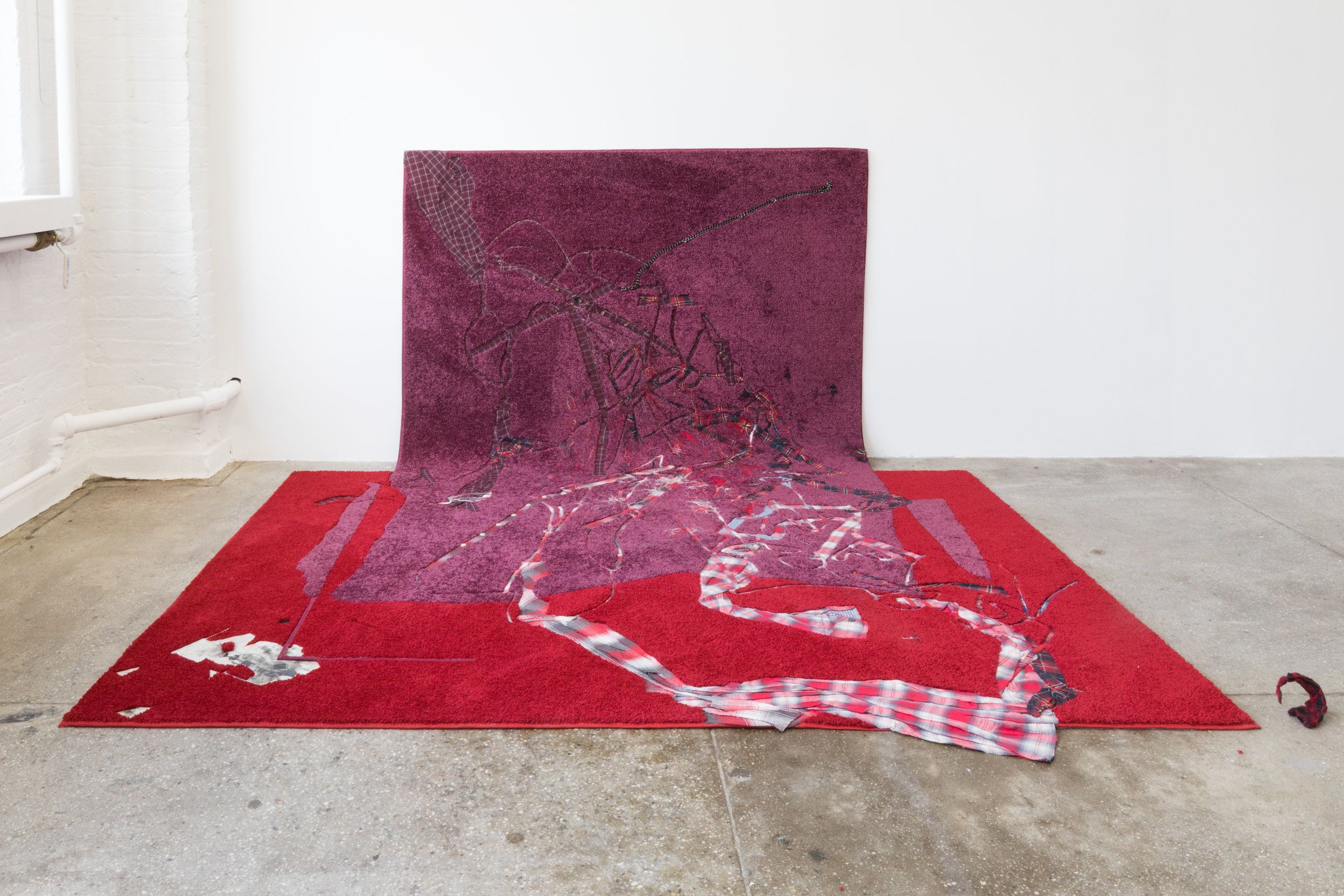 Asif Mian, RAF’s Red Plaid at Crush Curatorial, photo 2