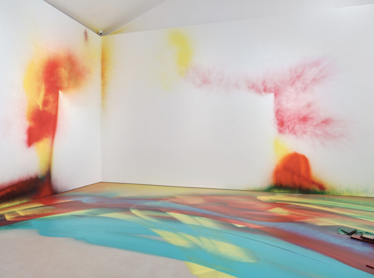 Katharina Grosse, The Bed at Max Hetzler, photo 2