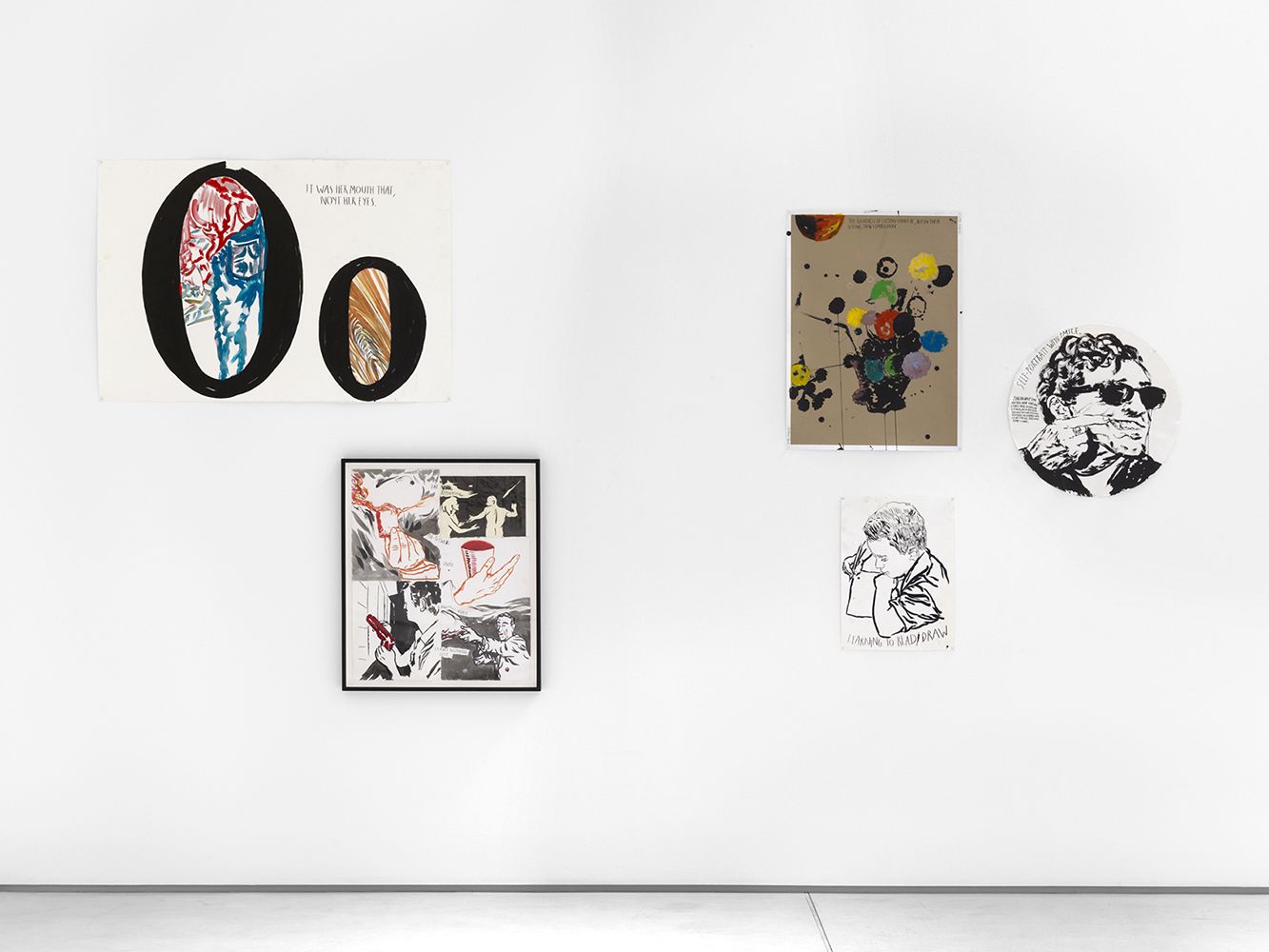 Raymond Pettibon, Bakersfield to Barstow to Cucamonga to Hollywooyd at Sadie Coles, photo 5