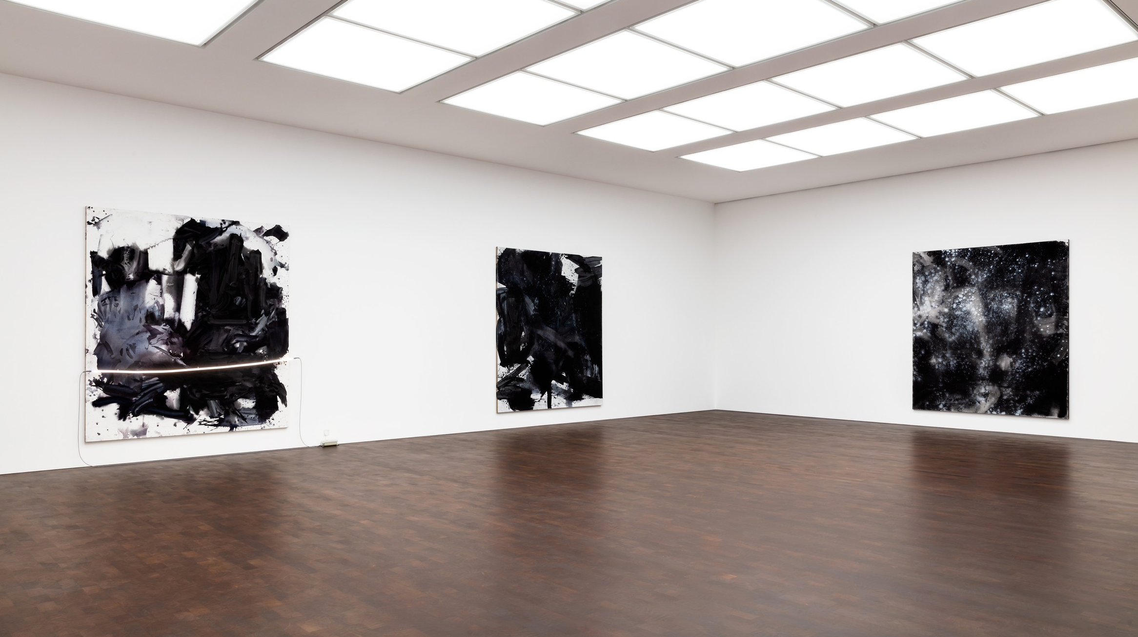 Mary Weatherford, Train Yards at Gagosian, photo 5