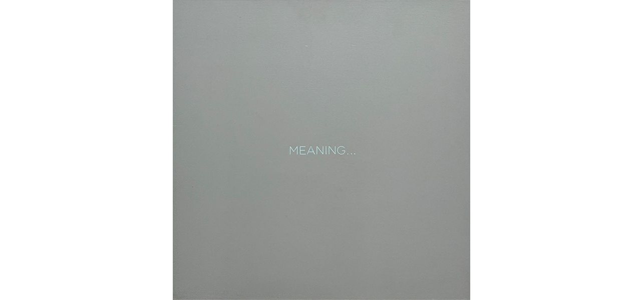 Robert Barry, One Word at Timothy Hawkinson, photo 2