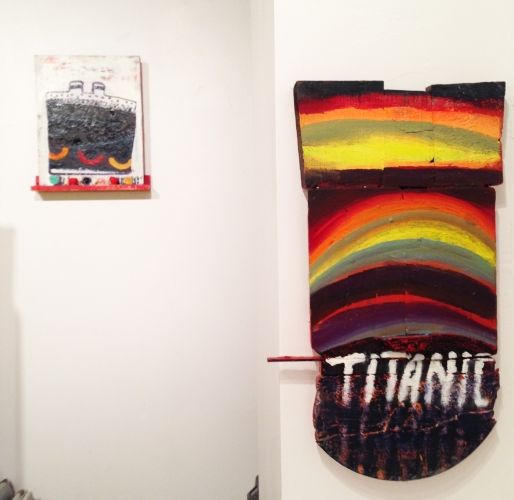 Katherine Bradford, Shelf Paintings at Arts+Leisure, photo 3