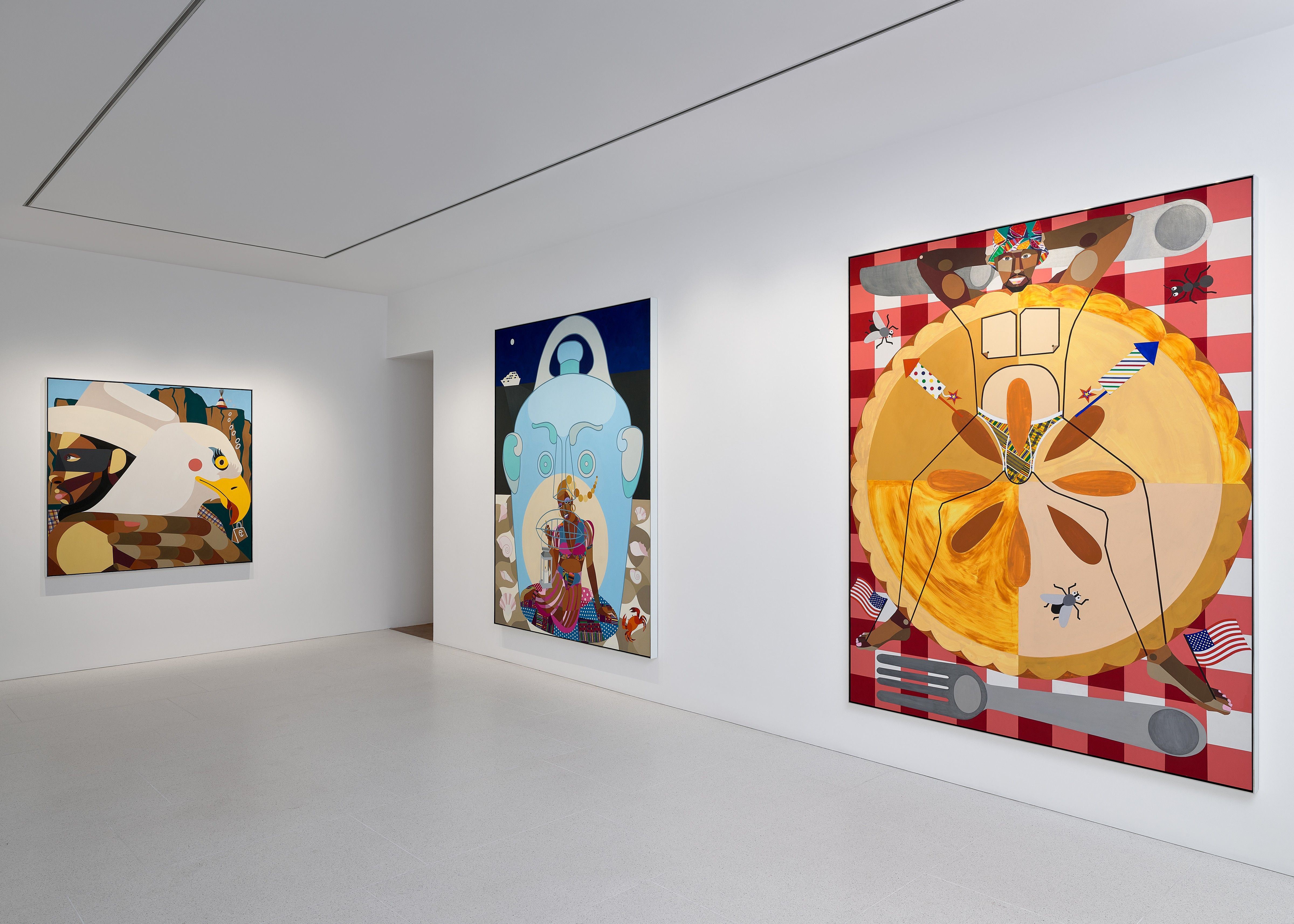 Derrick Adams, Situation Comedy at Gagosian, photo 2
