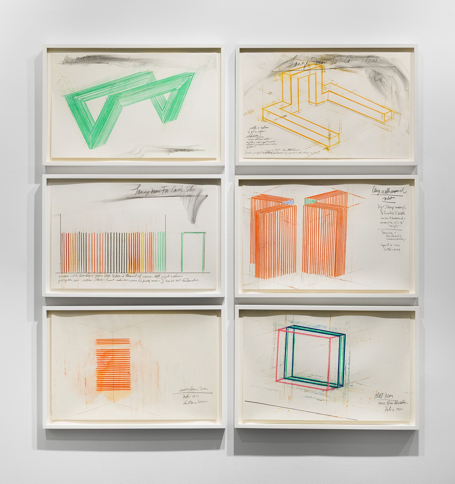 Stephen Antonakos, Project Drawings, 1967-73 at Bookstein Projects, photo 4