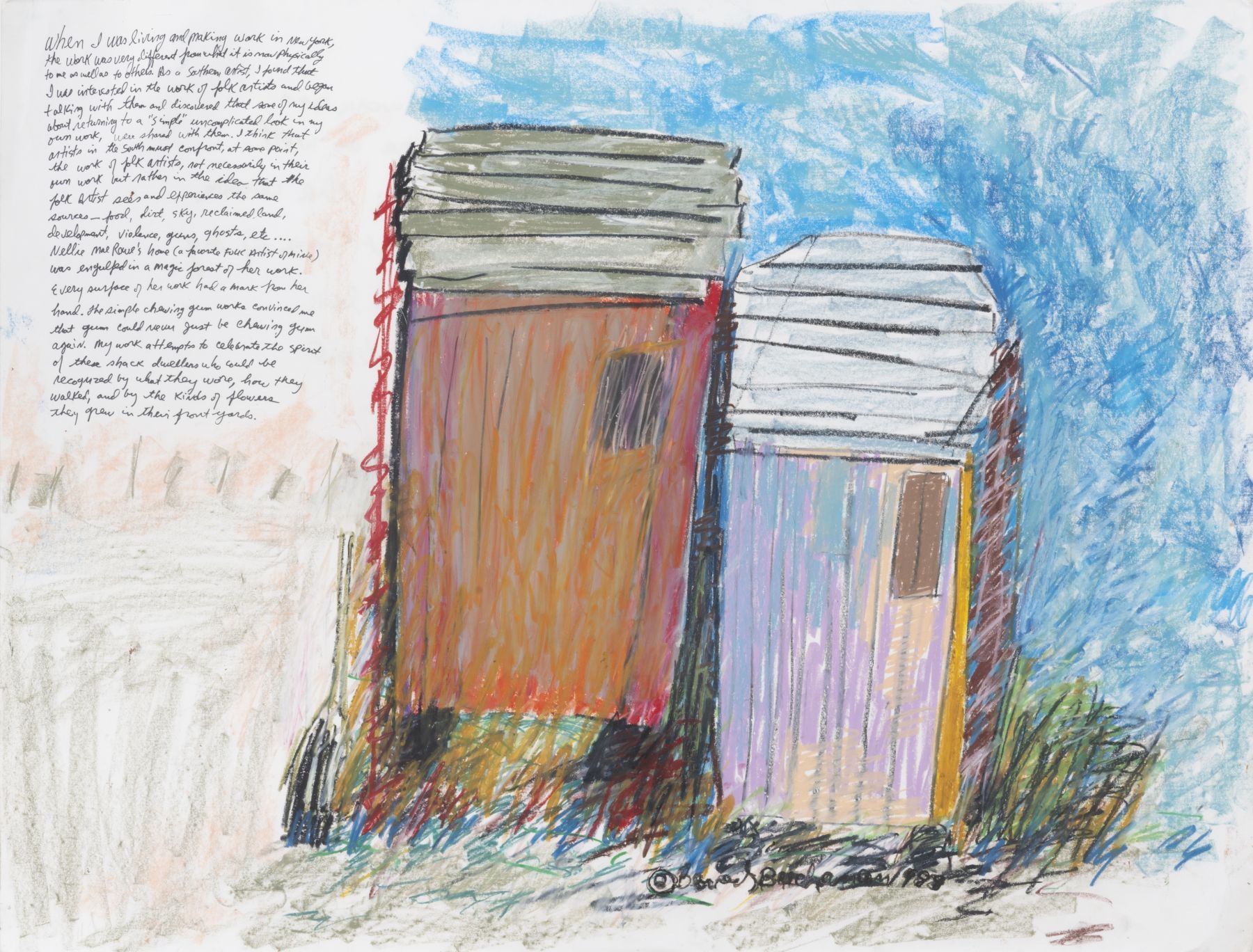 Beverly Buchanan, Shacks and Legends, 1985-2011 at Andrew Edlin, photo 3
