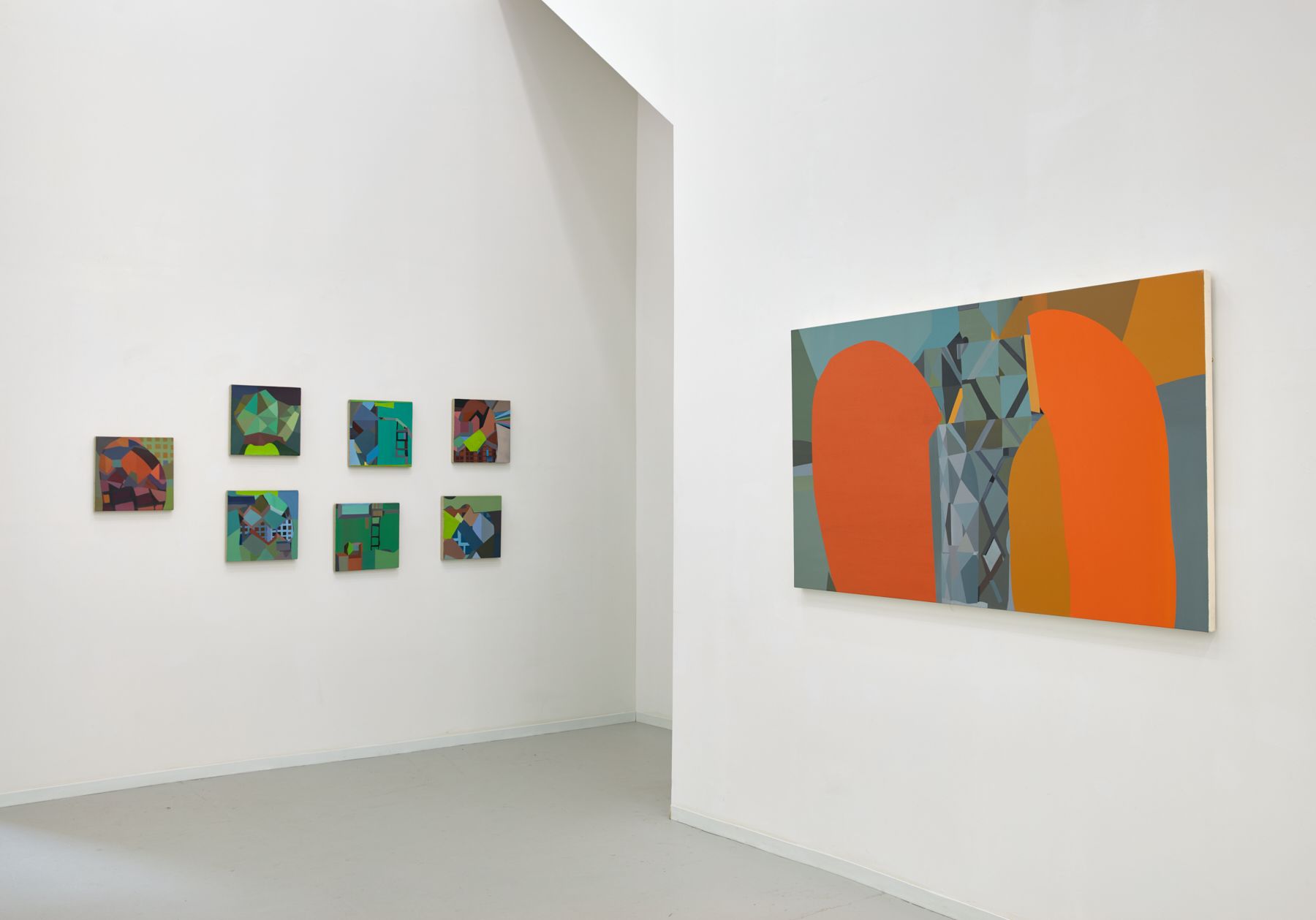 Mike Childs, The Journey: Grids, Color and Curvilinear forms, 2004 to 2020 at David Richard Gallery, photo 13