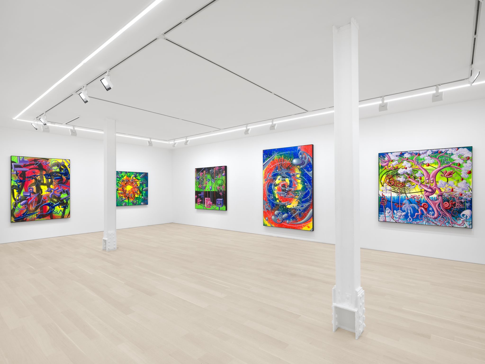Kenny Scharf, Dystopian Painting at Almine Rech, photo 5