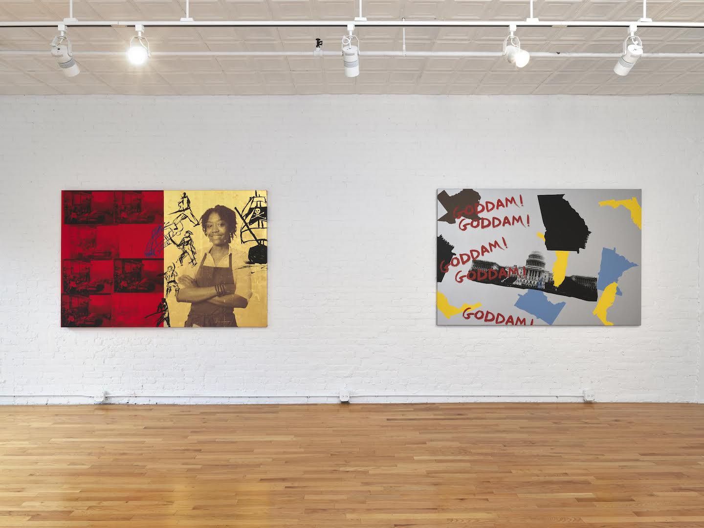 Dread Scott, Goddam at Cristin Tierney, photo 2