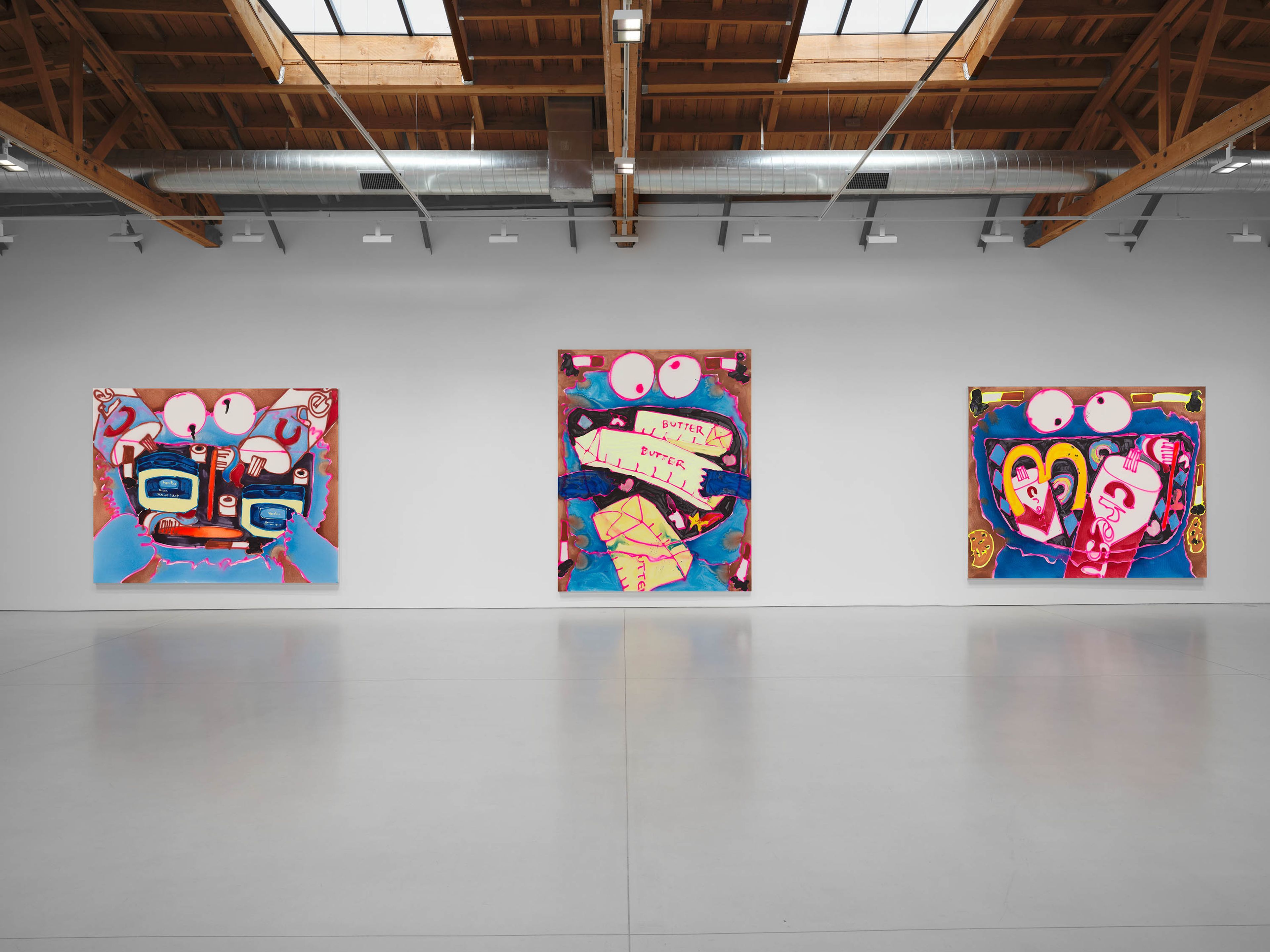 Katherine Bernhardt, Sidewalk Chalk at David Zwirner, photo 2