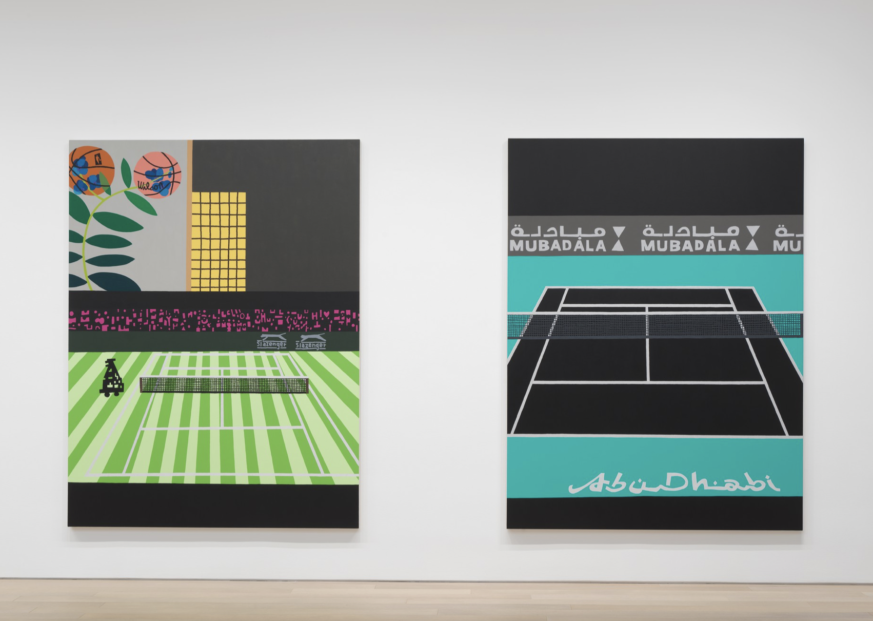 Jonas Wood, Four Tennis Courts at Gagosian, photo 4