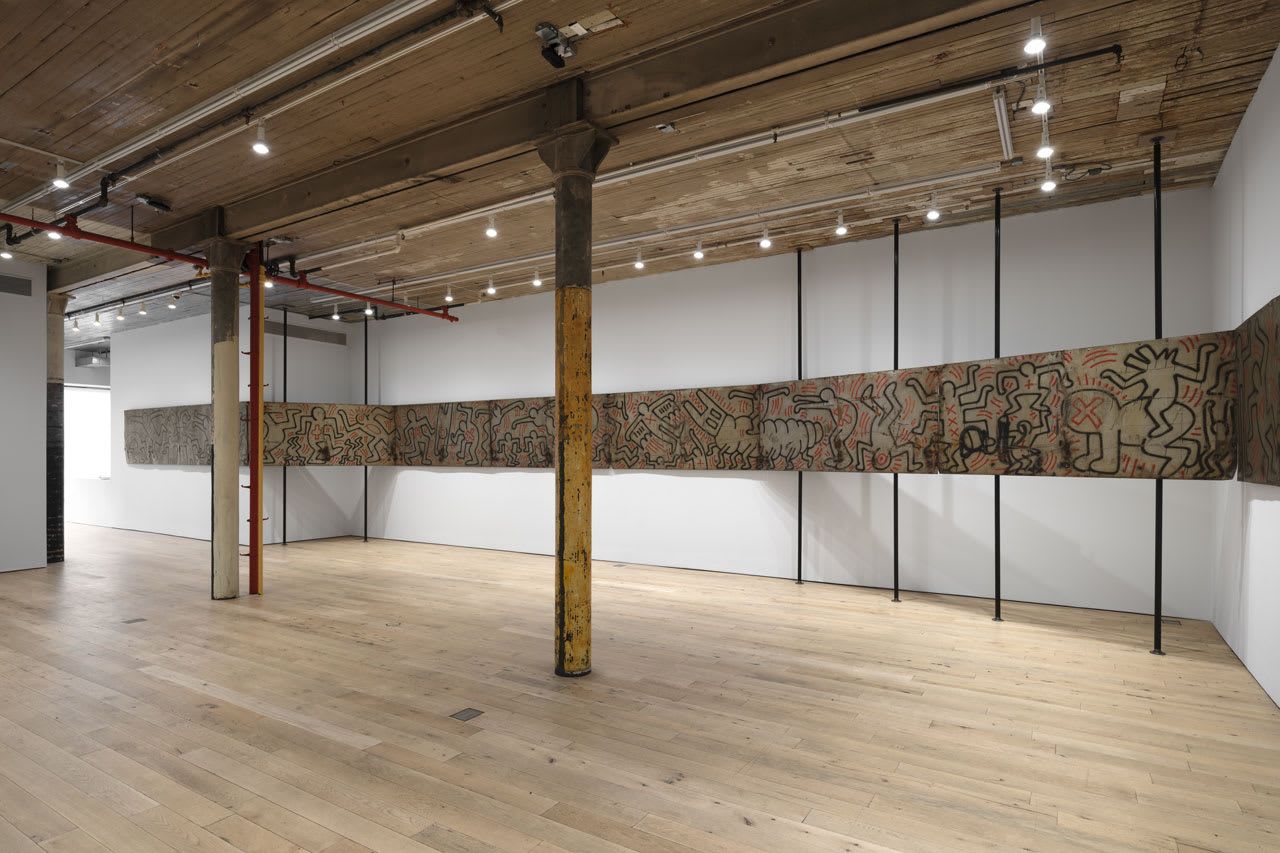 Keith Haring, FDR Drive Mural, 1984 at Martos Gallery, photo 2