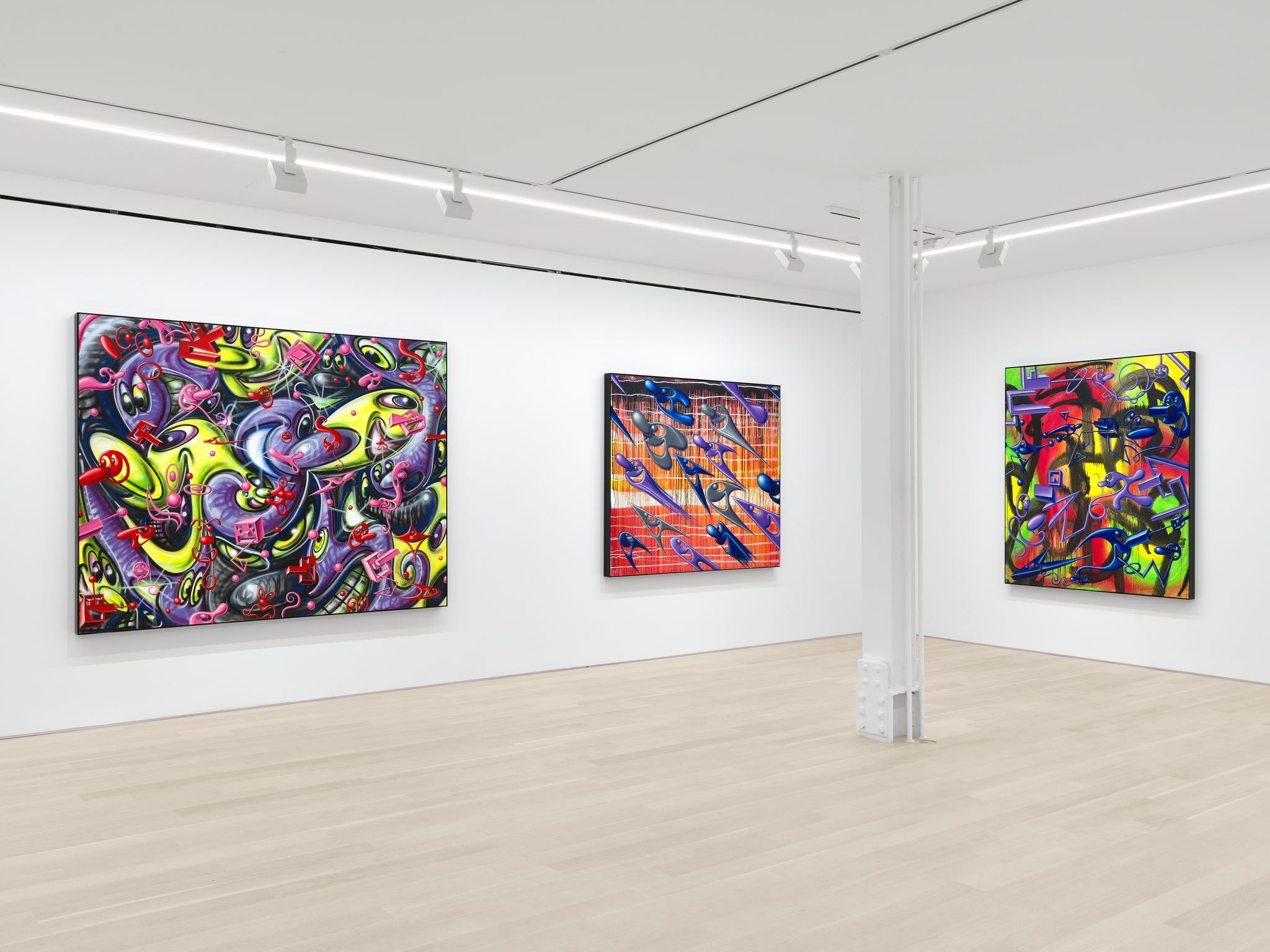 Kenny Scharf, Dystopian Painting at Almine Rech, photo 3