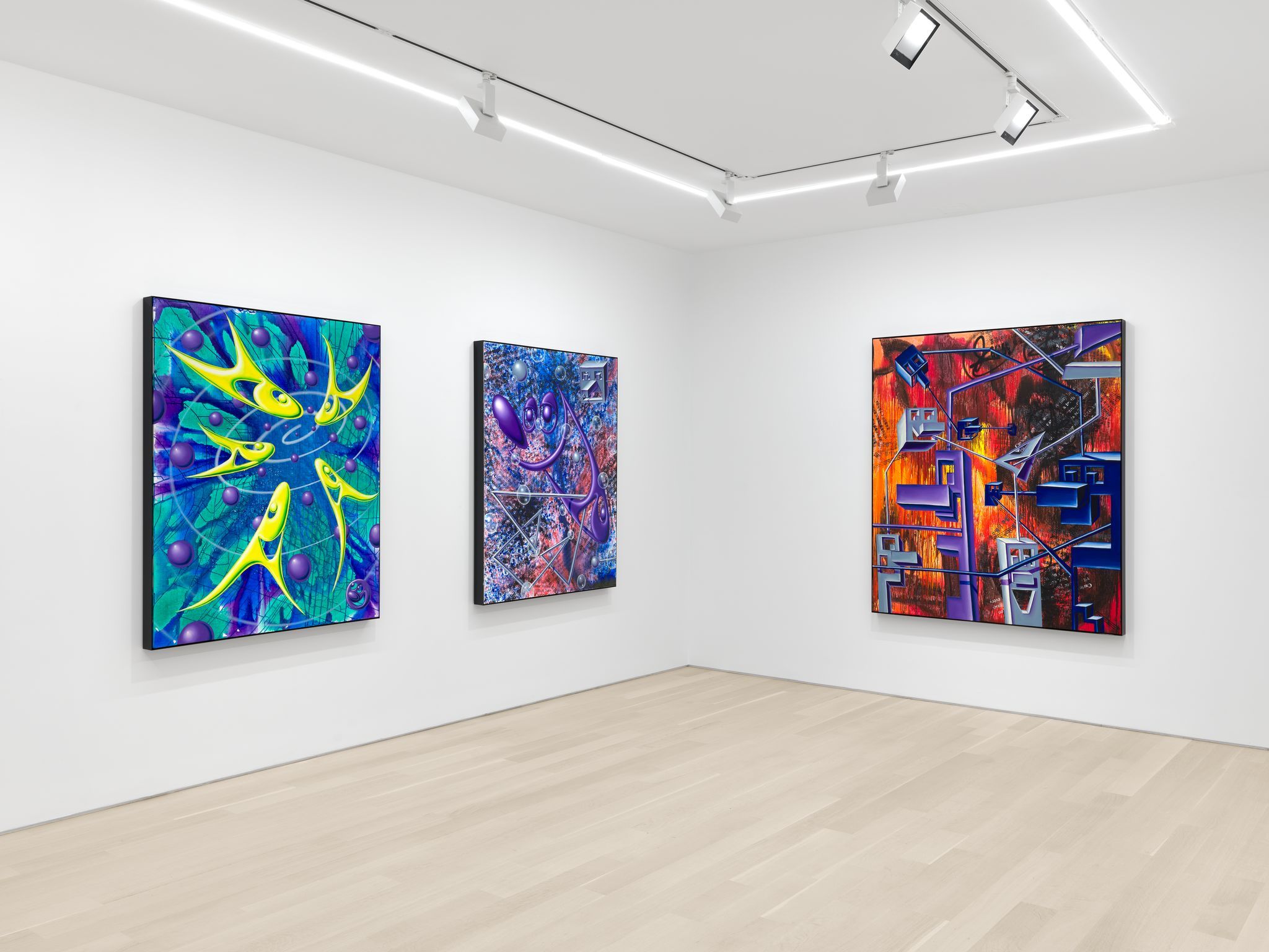 Kenny Scharf, Dystopian Painting at Almine Rech, photo 8
