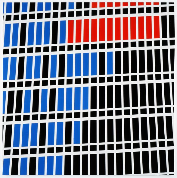 Sarah Morris, Midtown Paintings: 1998–2001 at Petzel, photo 2
