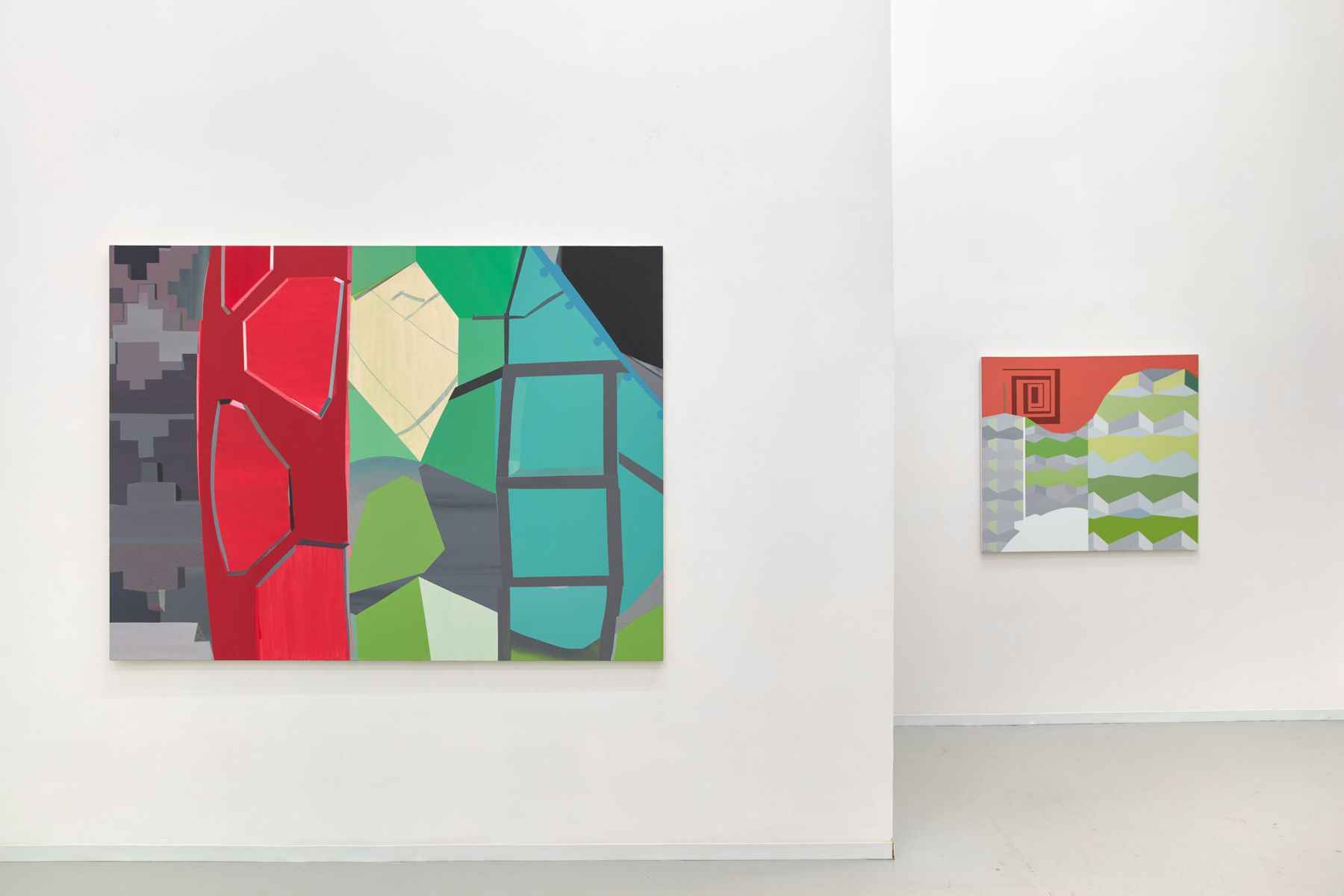 Mike Childs, The Journey: Grids, Color and Curvilinear forms, 2004 to 2020 at David Richard Gallery, photo 4