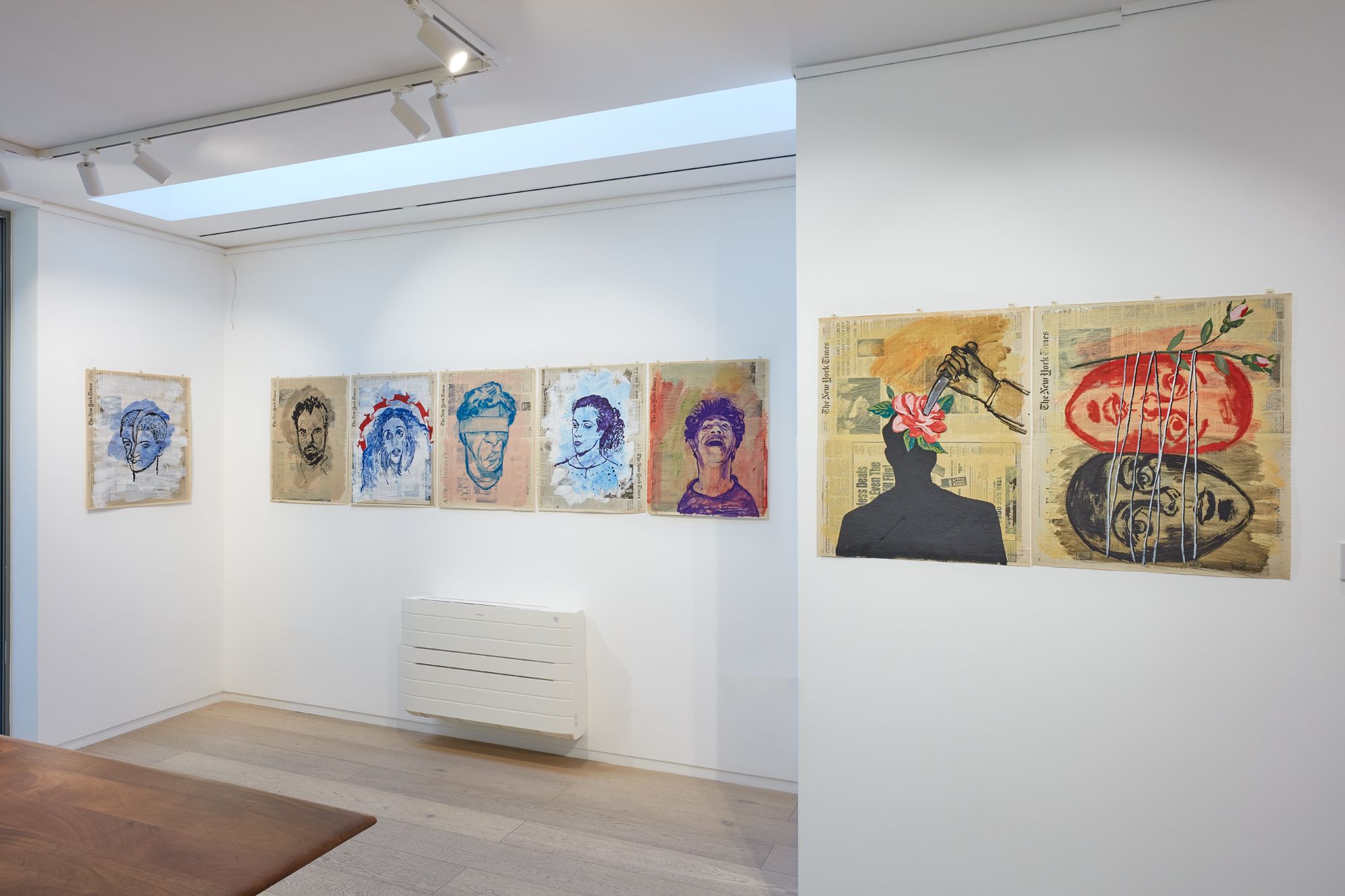 Nicky Nodjoumi, The New York Times Drawings 1996 - 1998 at Taymour Grahne Projects, photo 6