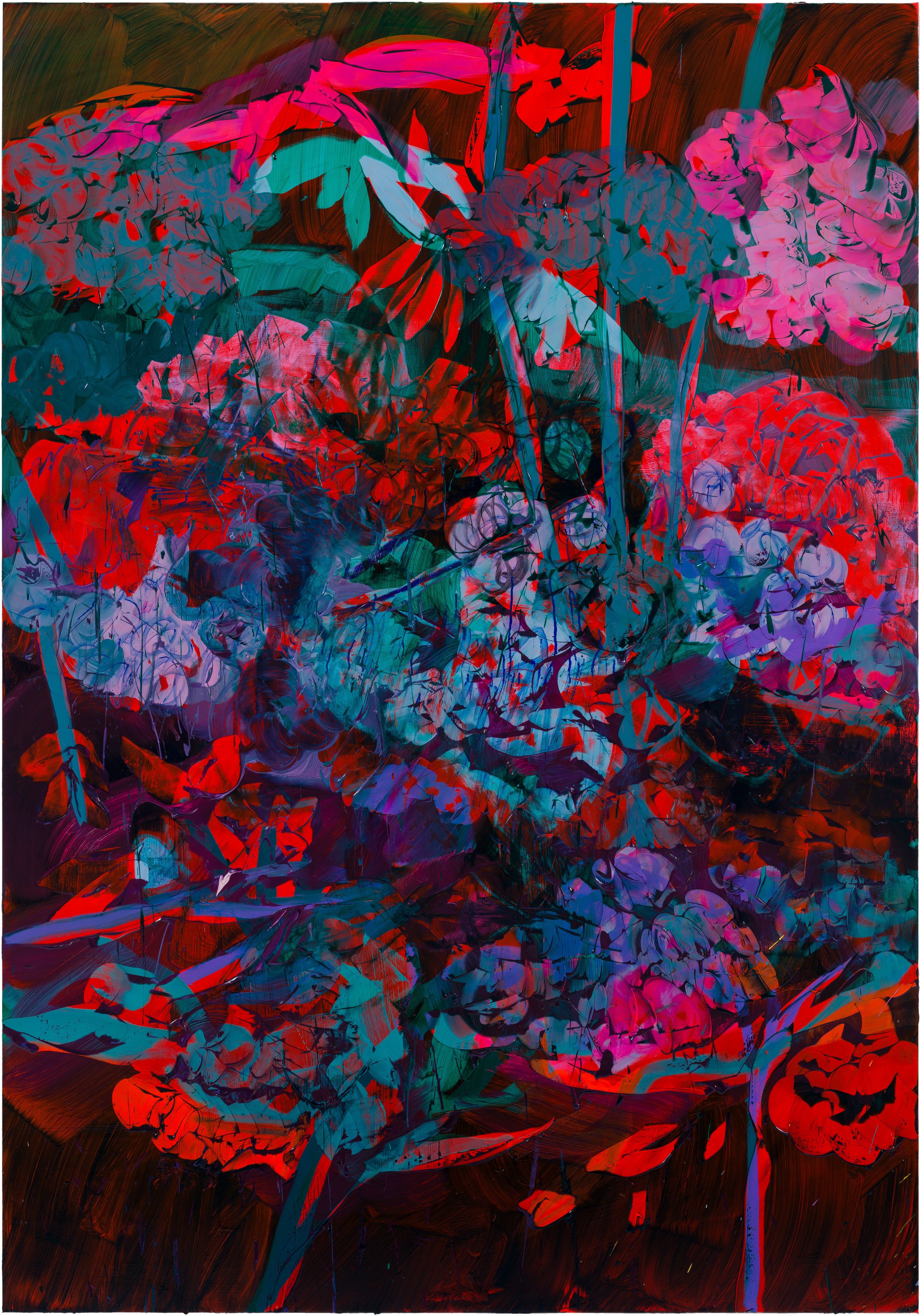 Jadé Fadojutimi, Dwelve: A Goosebump in Memory at Gagosian, photo 2