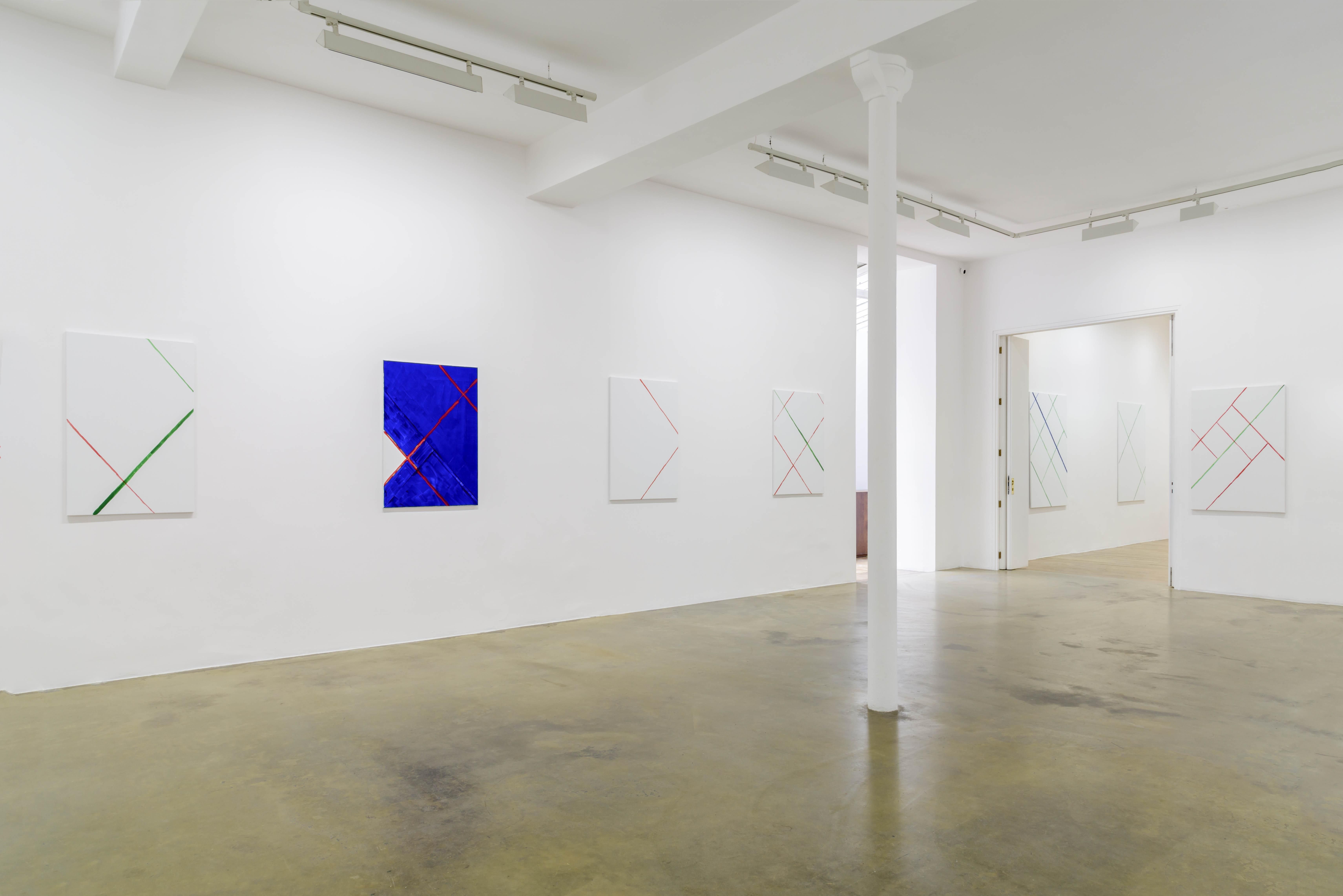 Michael Krebber, Cartouche Paintings at Chantal Crousel, photo 2