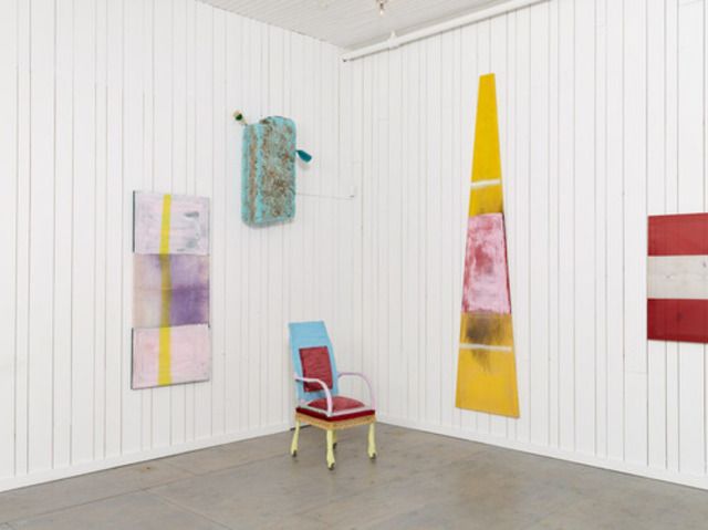 Julian Schnabel, Flag Painting at Karma, photo 7