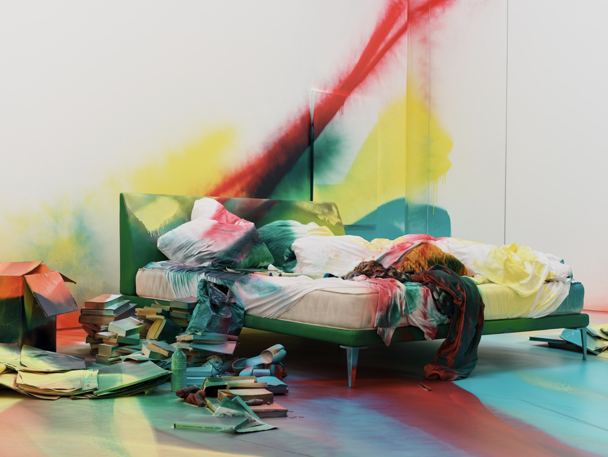 Katharina Grosse, The Bed at Max Hetzler, photo 4