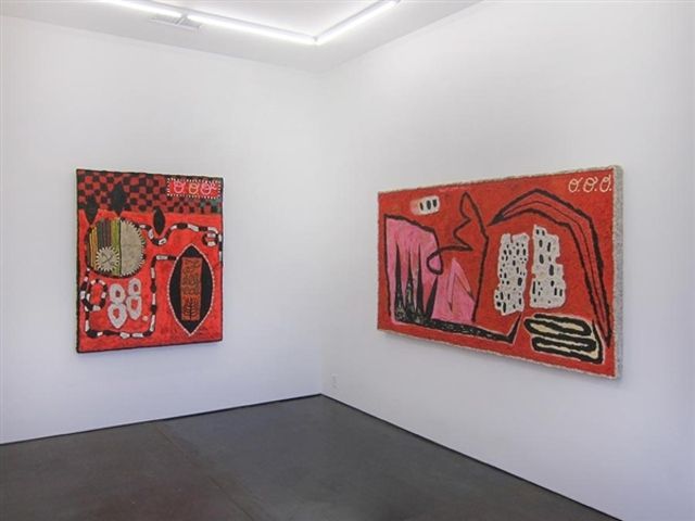 Britta Deardorff, Red Liar Paintings at Bunker 259, photo 2