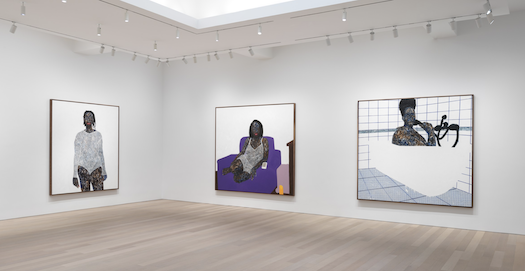 Amoako Boafo, What Could Possibly Go Wrong, If We Tell It Like It Is at Gagosian, photo 8