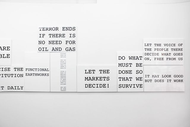 Peter Fend, WORD STACKS AND FLAGS at Essex Street, photo 6