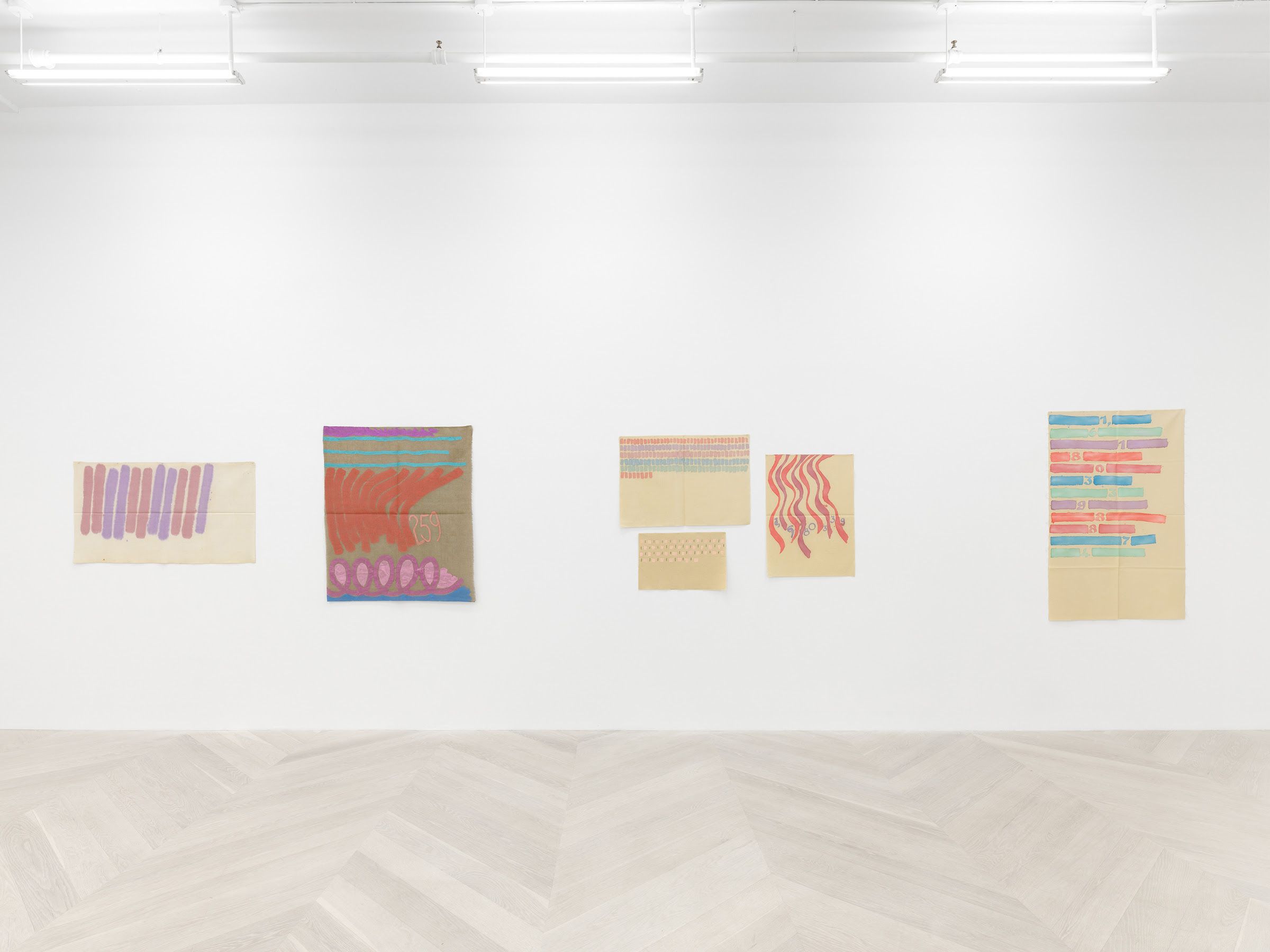 Giorgio Griffa, Consistently Through Variation at Casey Kaplan, photo 2