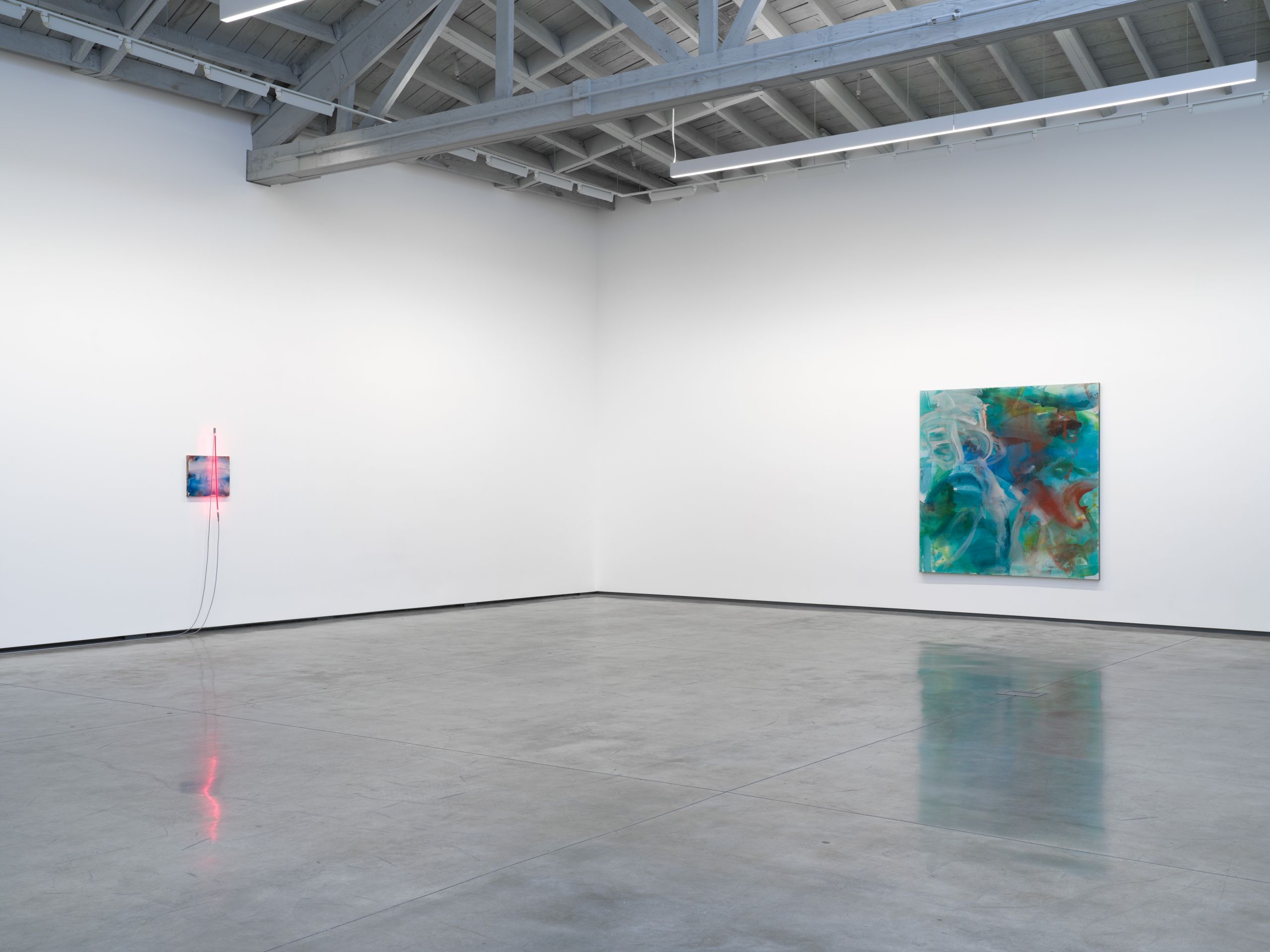 Mary Weatherford, Mountains Mud Prisms Air at David Kordansky Gallery, photo 5