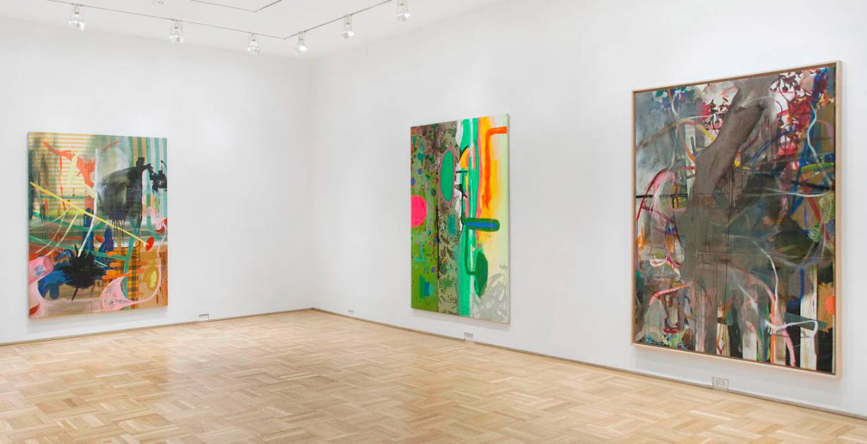 Albert Oehlen, Fabric Paintings at Skarstedt, photo 2