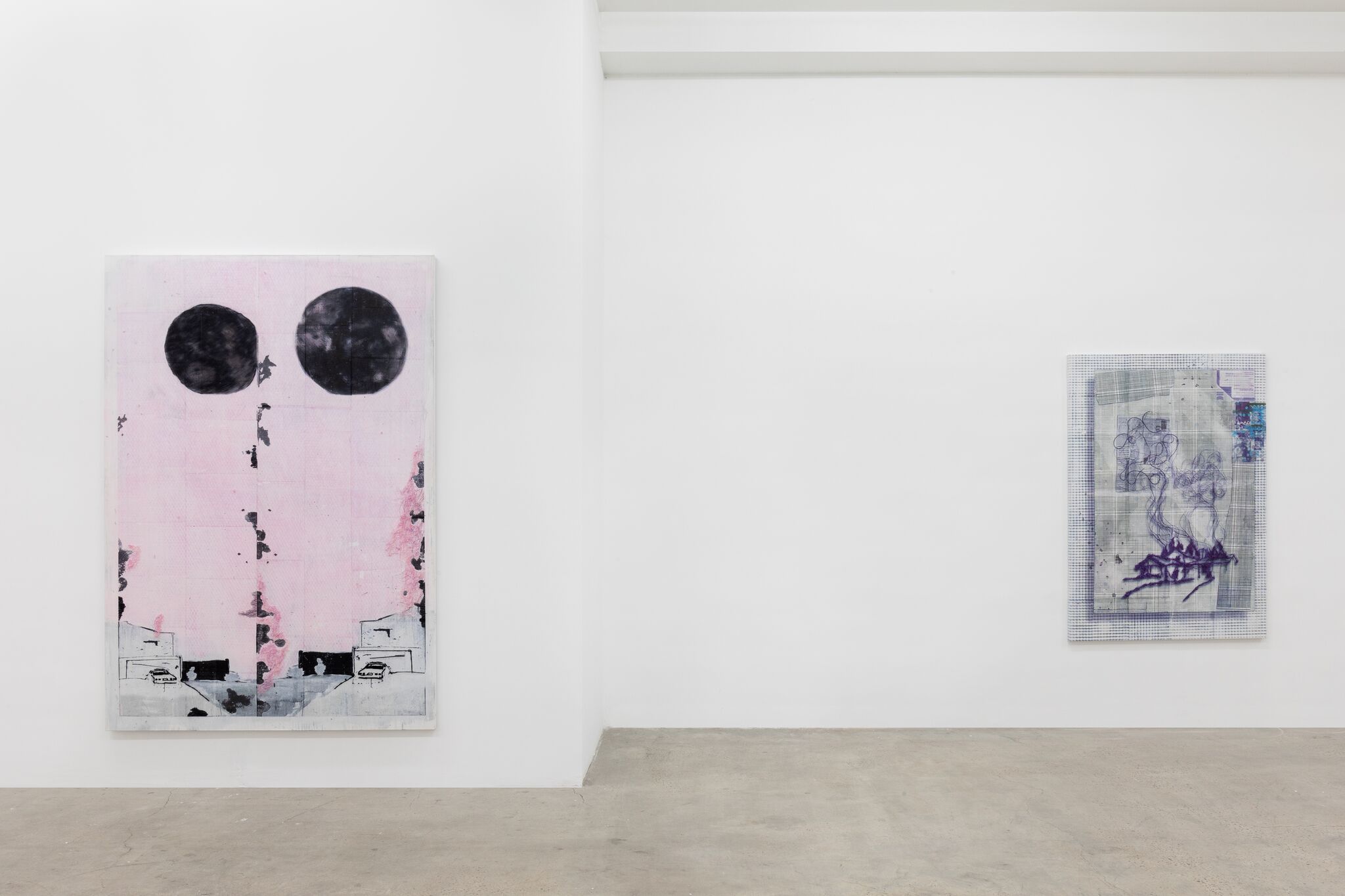 Michael Raedecker, Parade at Grimm, photo 2