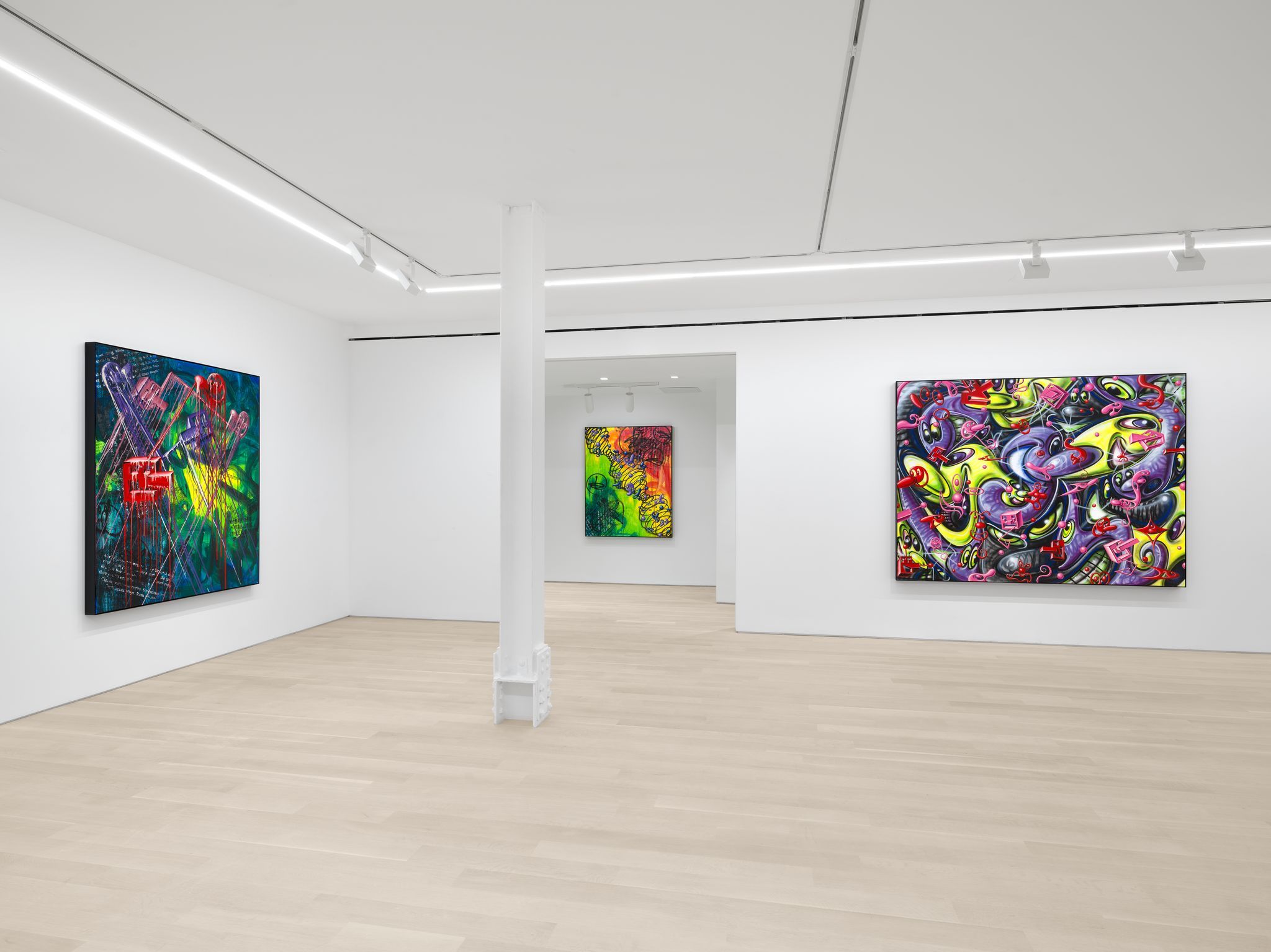 Kenny Scharf, Dystopian Painting at Almine Rech, photo 2