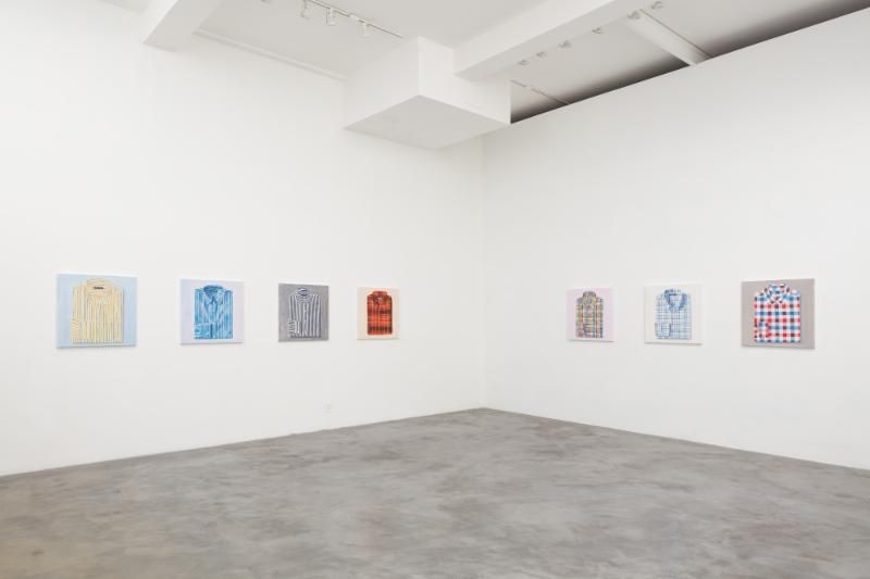 Walter Robinson, Shirt Paintings at Charlie James Gallery, photo 2