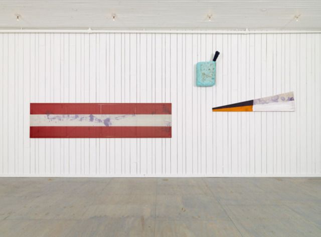 Julian Schnabel, Flag Painting at Karma, photo 8