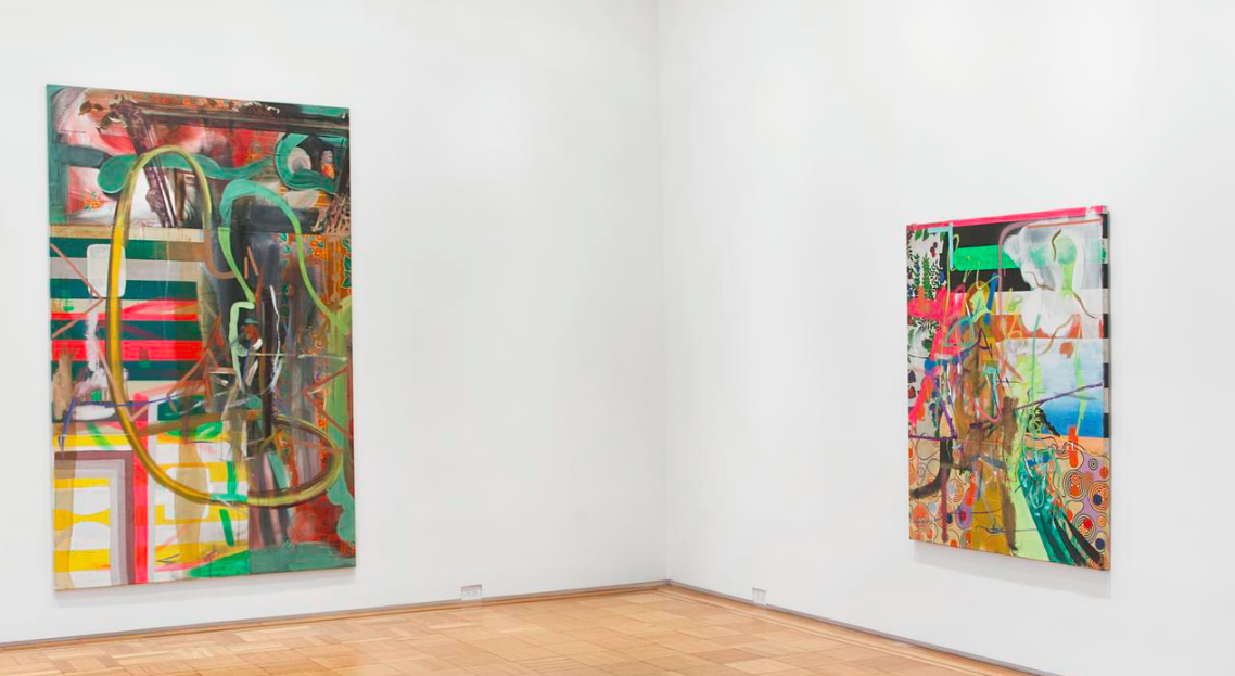 Albert Oehlen, Fabric Paintings at Skarstedt, photo 5