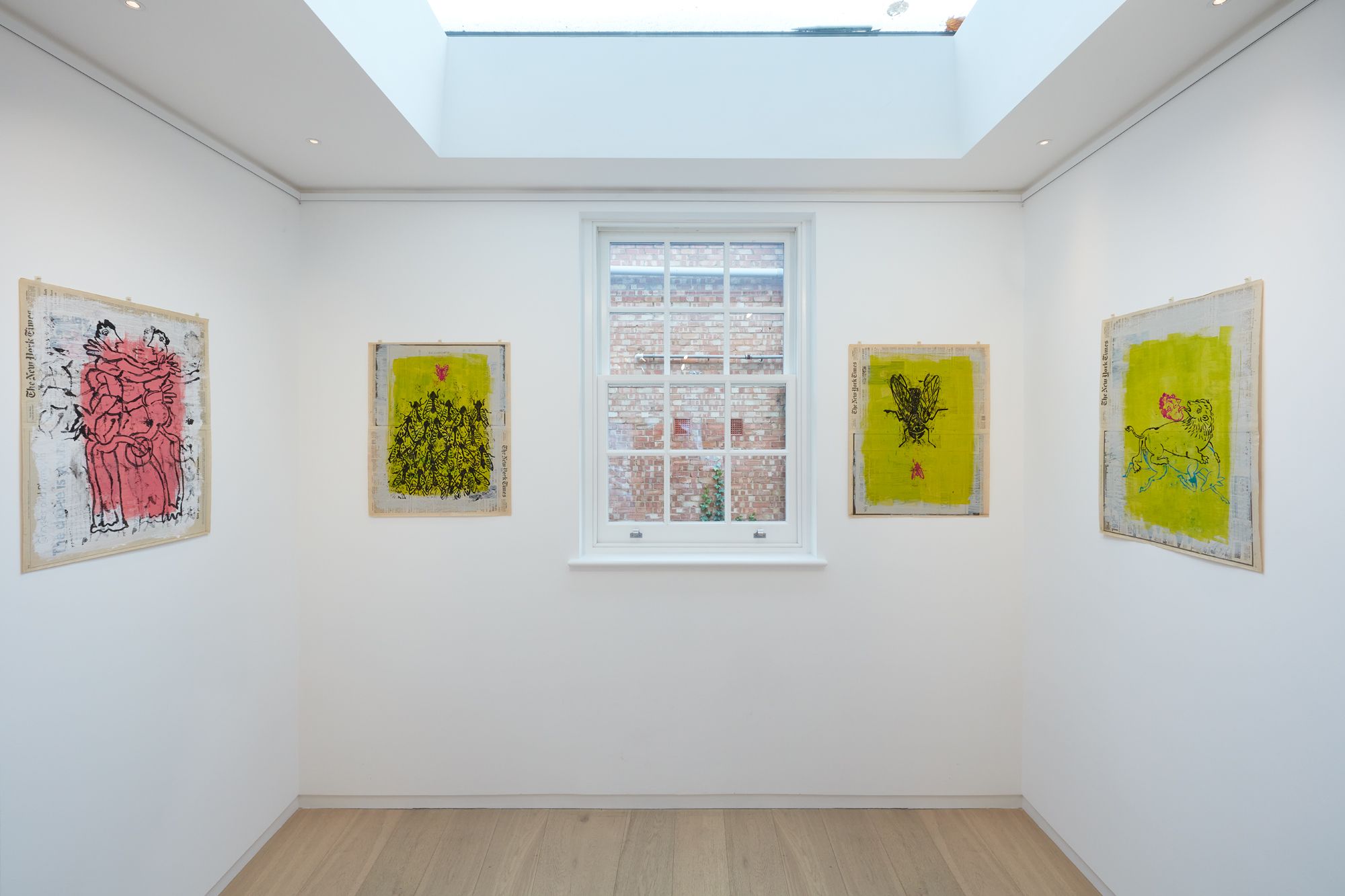 Nicky Nodjoumi, The New York Times Drawings 1996 - 1998 at Taymour Grahne Projects, photo 5