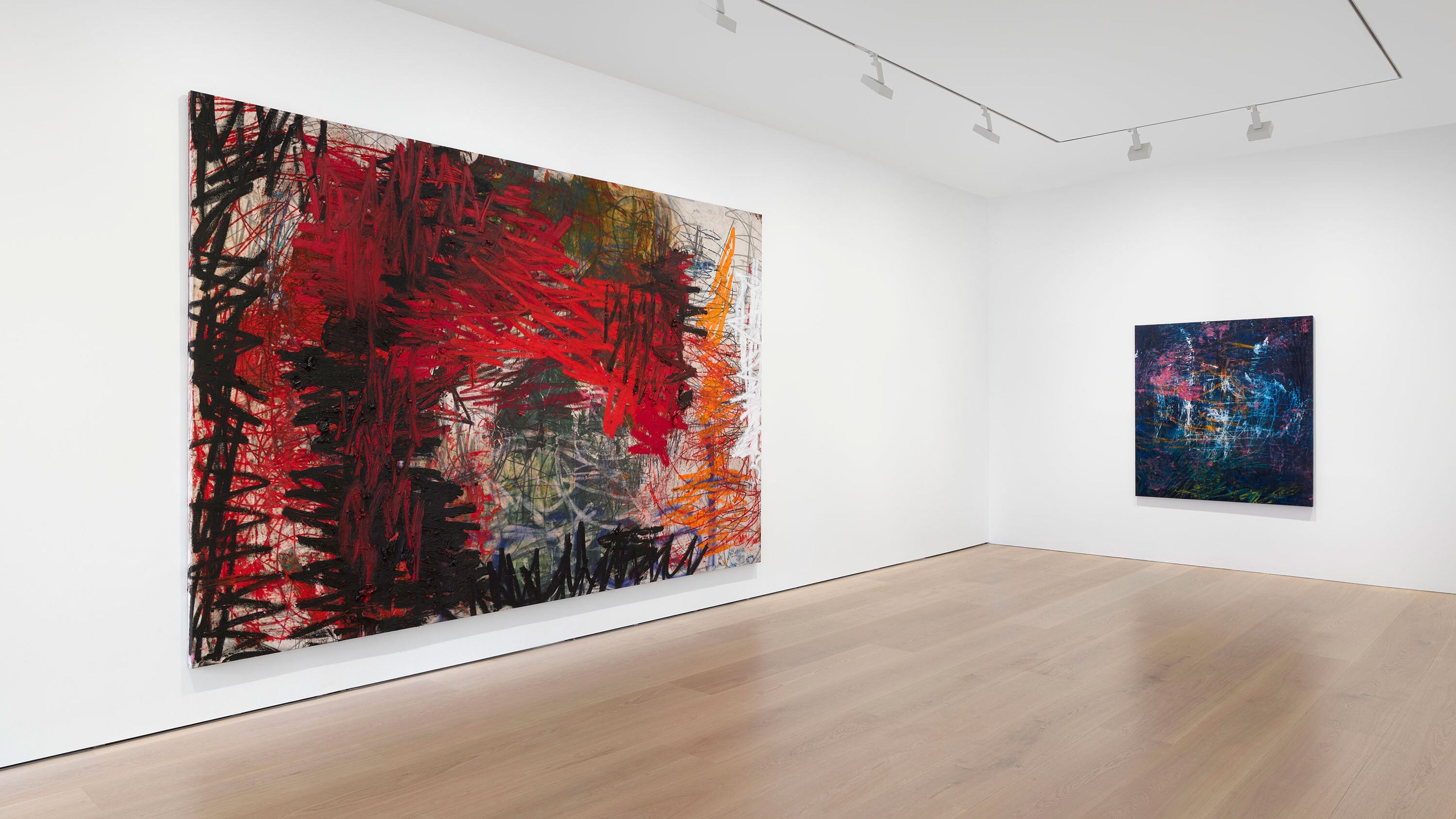 Oscar Murillo, A Balancing Act Between Collapse and Spirit at David Zwirner, photo 2