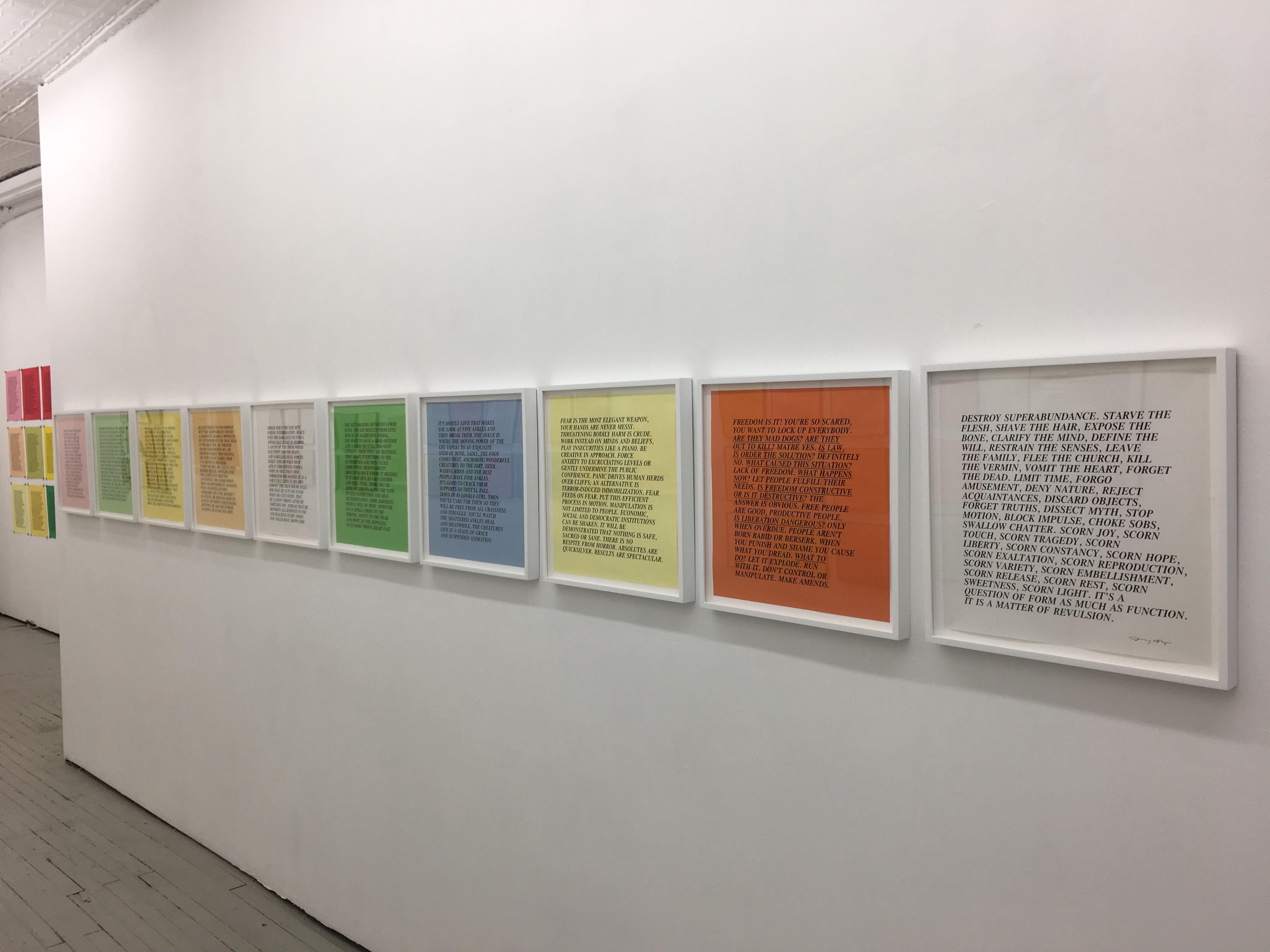 Jenny Holzer, Rejoice! Our Times Are Intolerable: Street Posters, 1977-82 at Alden Projects, photo 6