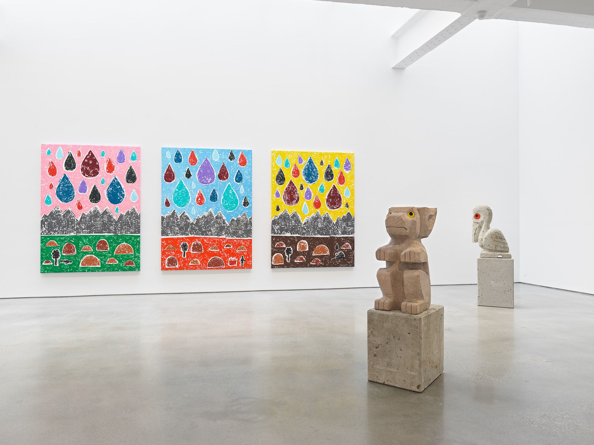 Olaf Breuning, Rain at Metro Pictures, photo 5
