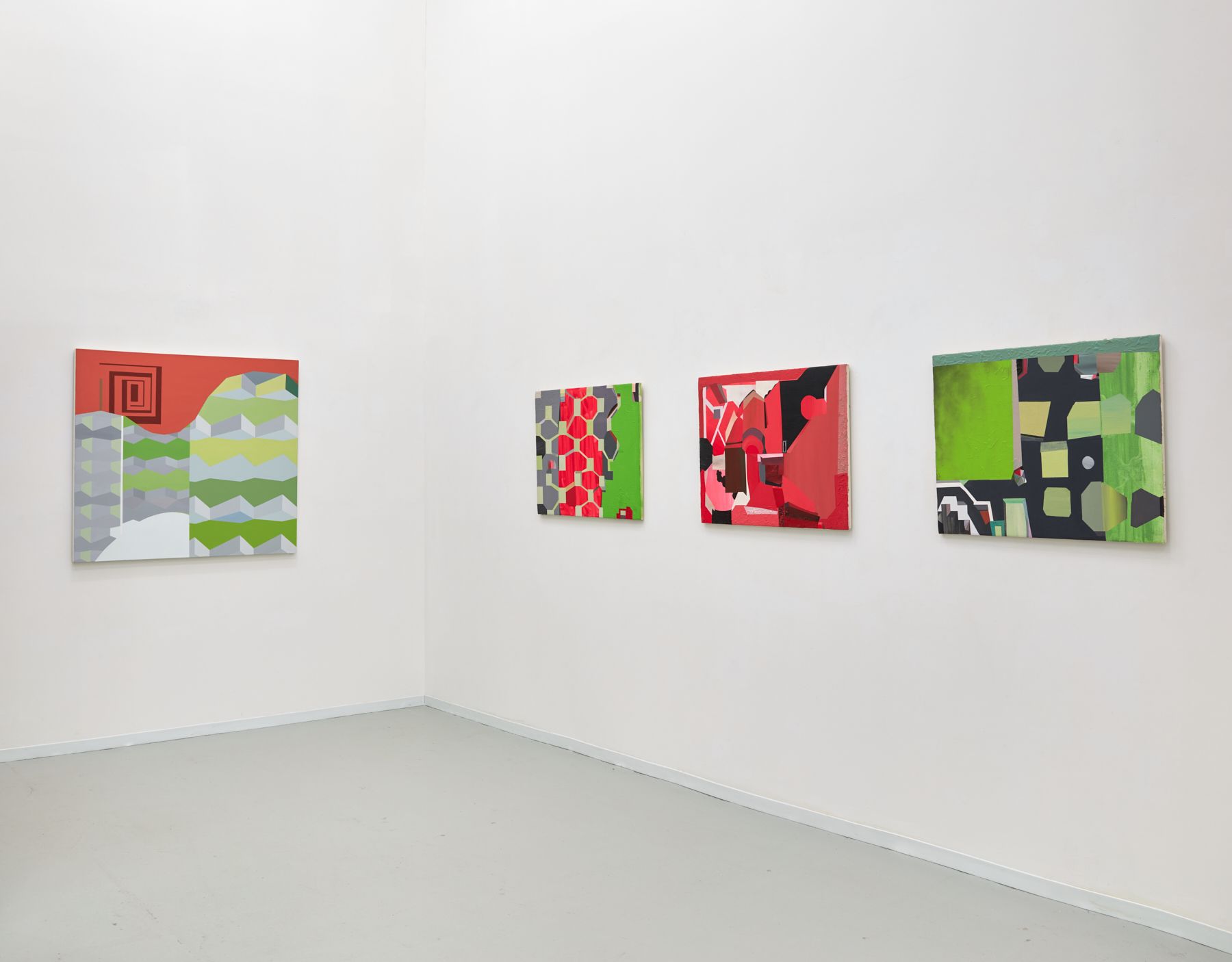 Mike Childs, The Journey: Grids, Color and Curvilinear forms, 2004 to 2020 at David Richard Gallery, photo 5