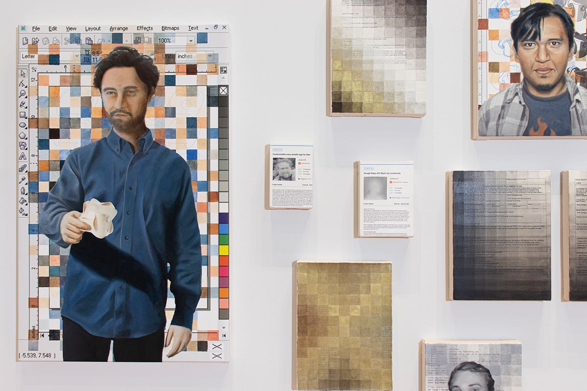 Michael Mandiberg, Timeframe at Denny Dimin, photo 2